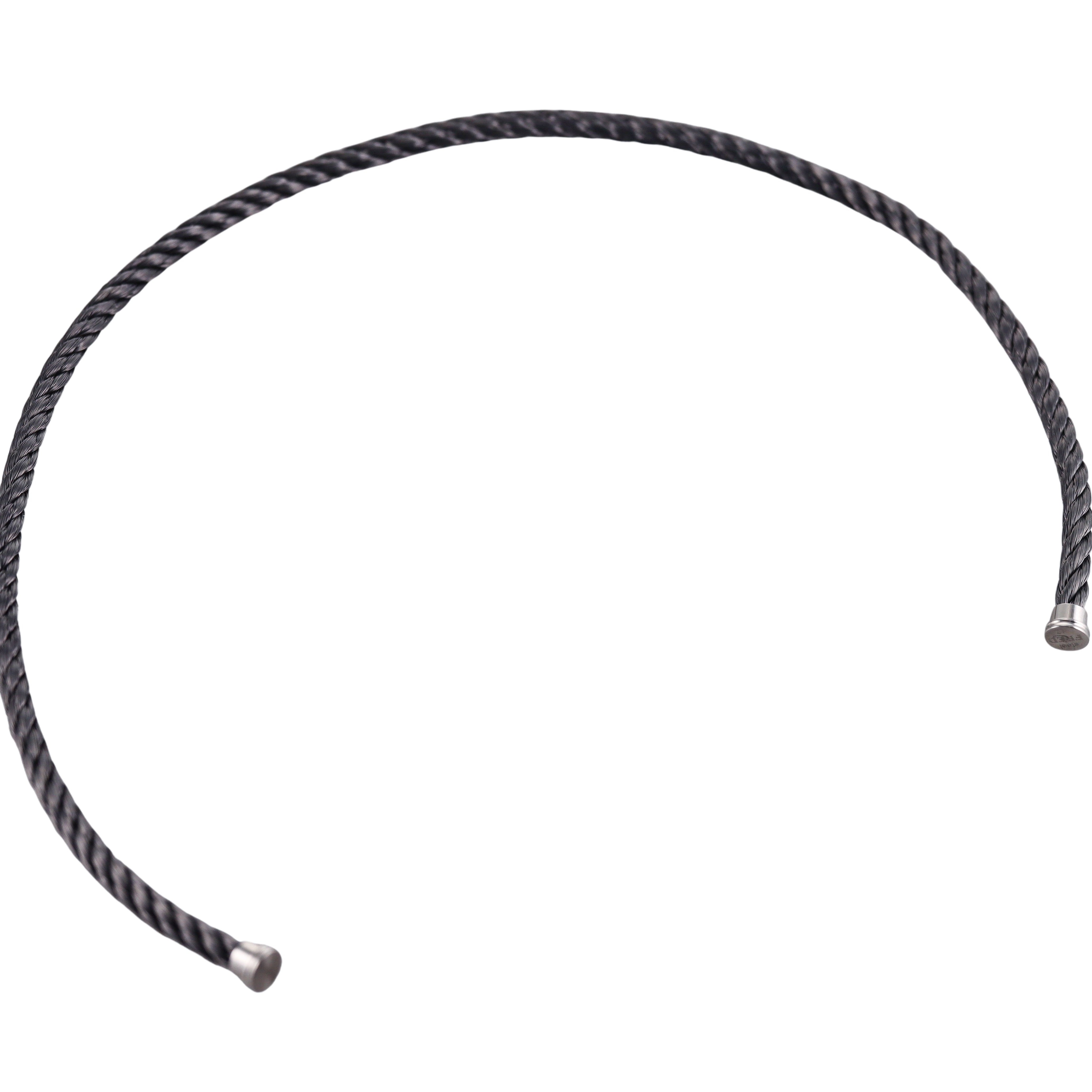 Fred Force 10 Bracelet Dark Grey Double Cable Large QA-1717