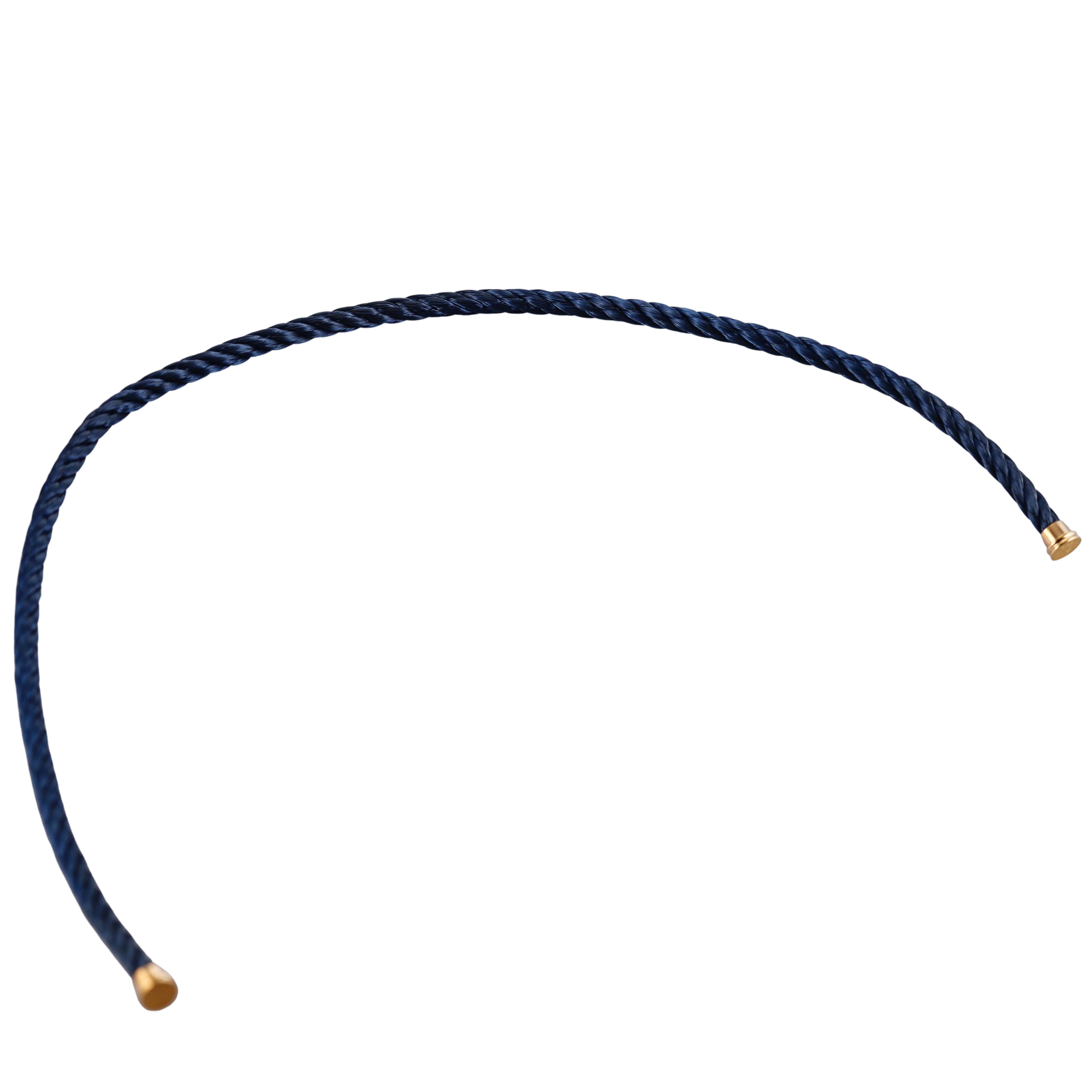 Fred Force 10 Bracelet Dark Blue Double Cable Large QA-1719