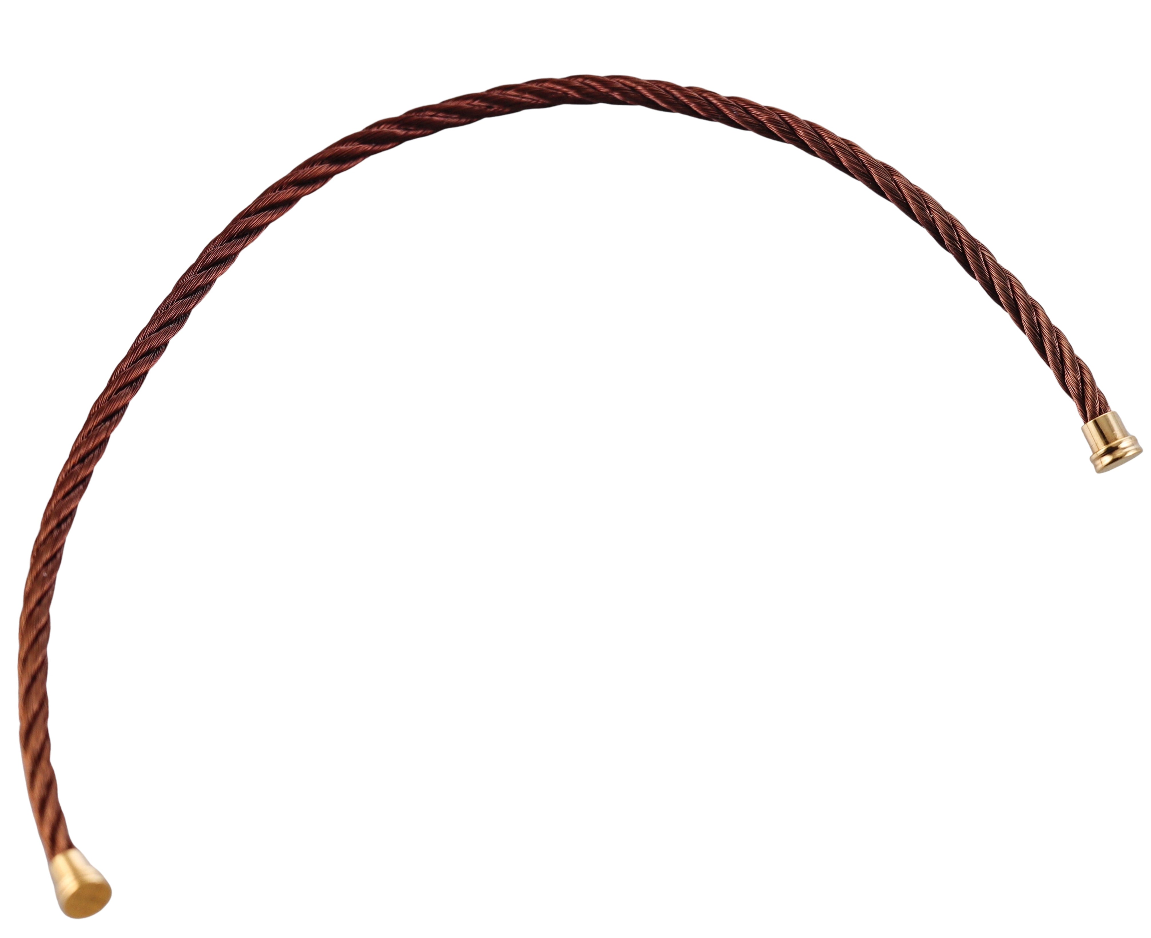 Fred Force 10 Bracelet Dark Brown Cable Small QA-128