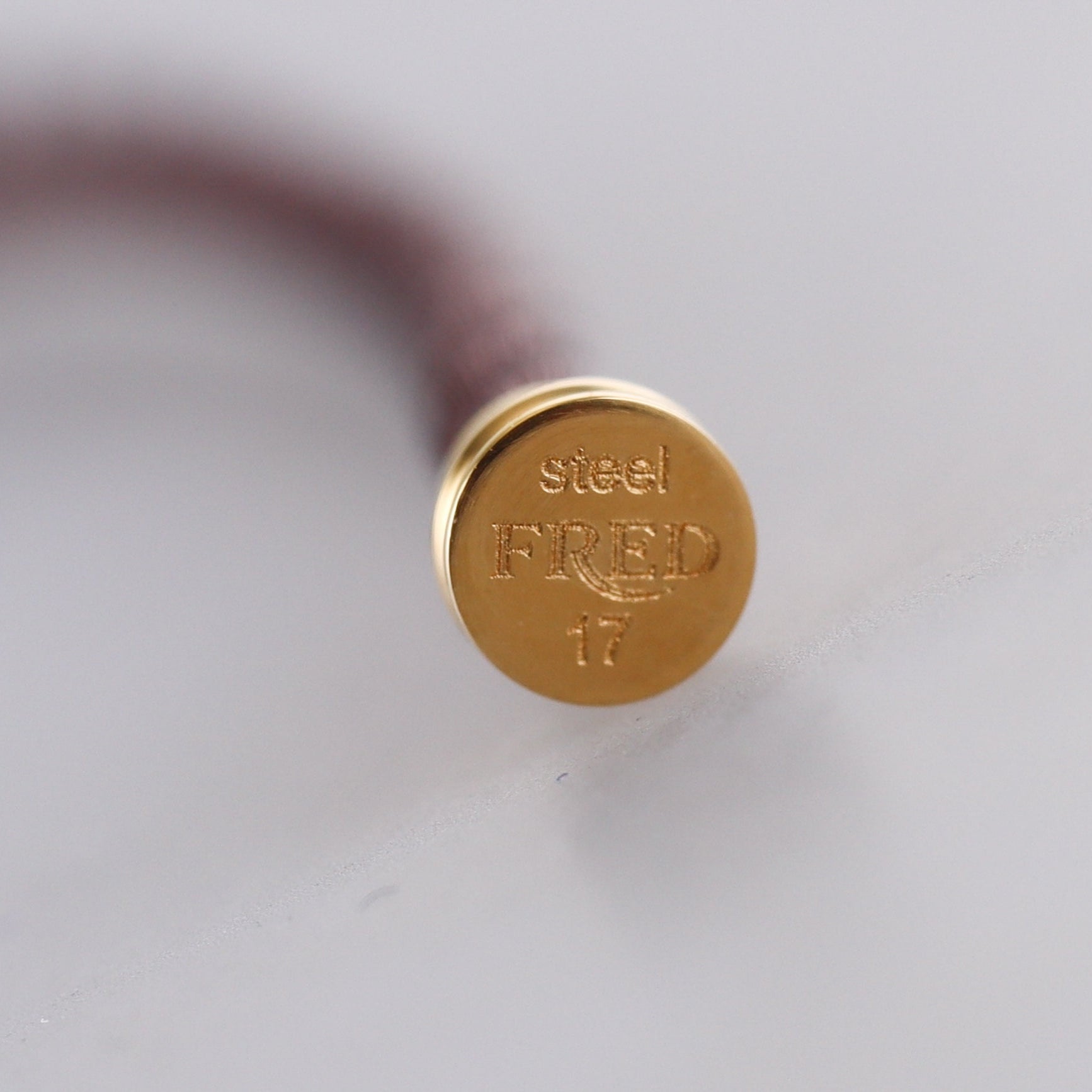 Fred Force 10 Bracelet Dark Brown Cable Small QA-130