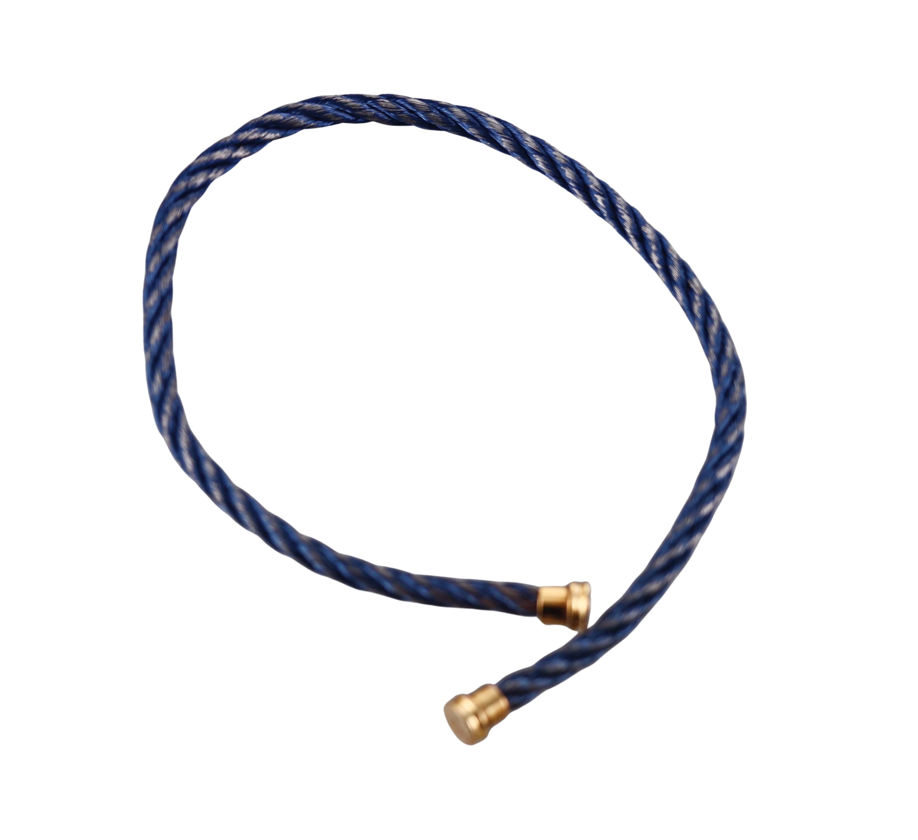 Fred Force 10 Bracelet Blue with Silver Cable Small QA-146