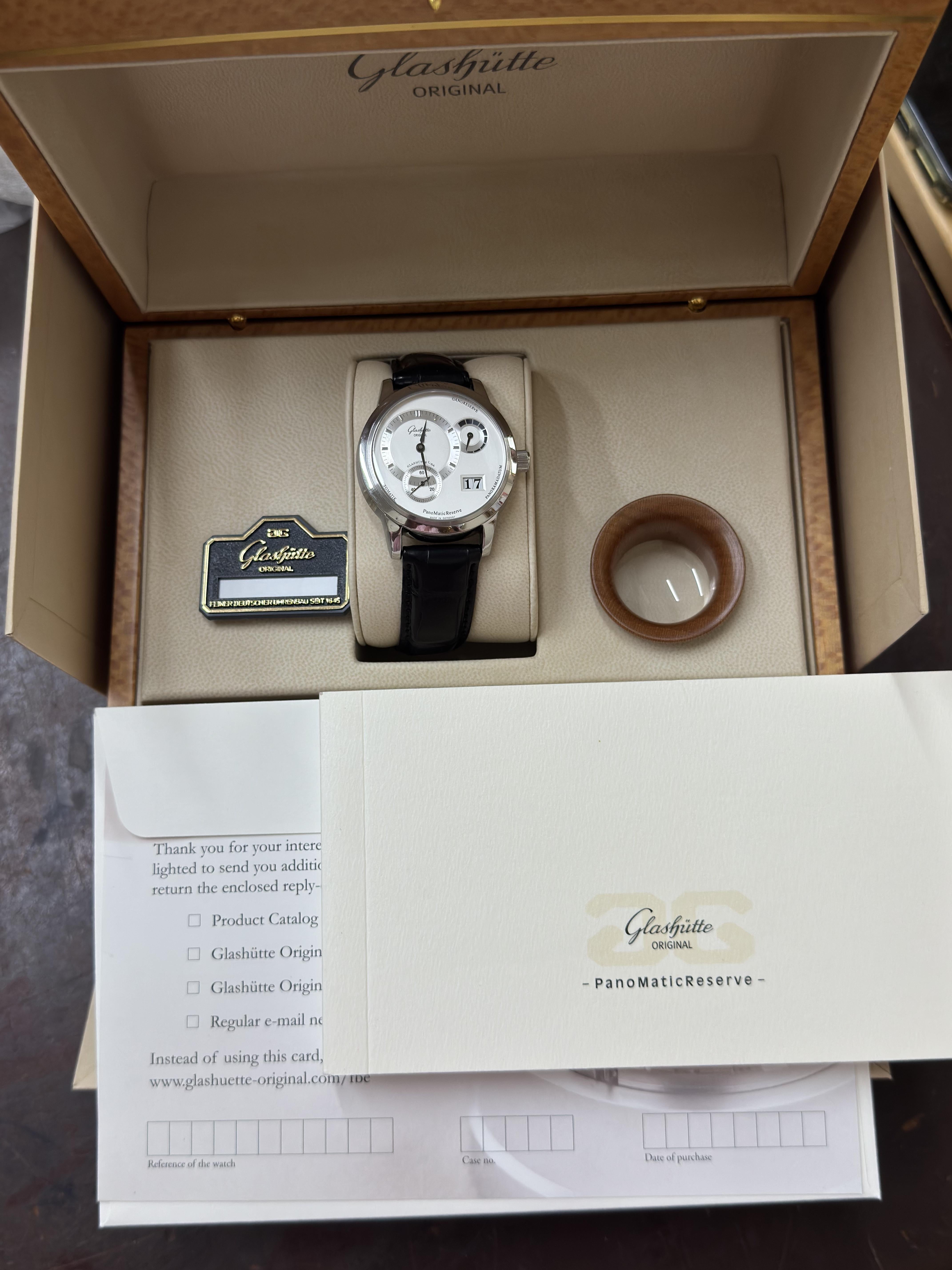 Glashutte Original PanoMaticReserve Steel Automatic Watch 90-03-02-02-04