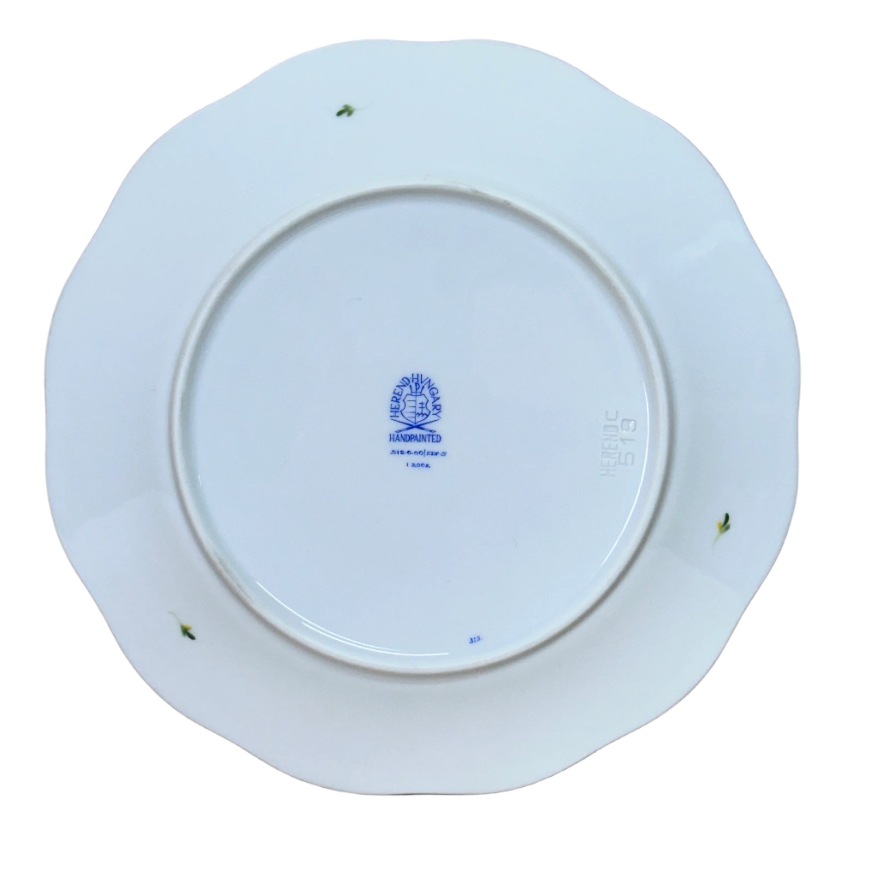 Set of 2 Herend Fruits Sketch Cherry Porcelain Salad Plate 519-0-00/EDF-5