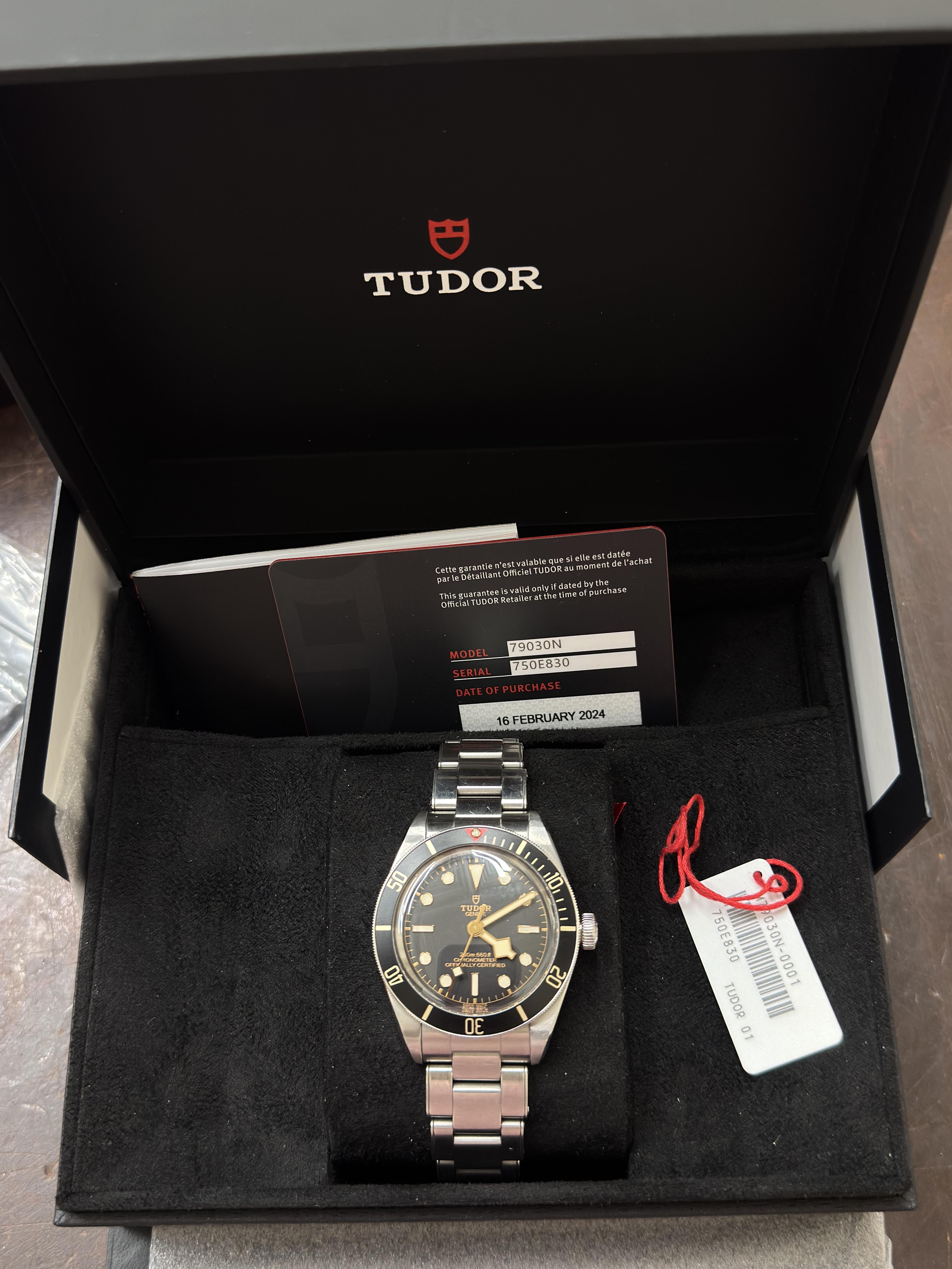 Tudor Black Bay Fifty-Eight Steel Automatic Watch 79030N. Retail $4850.