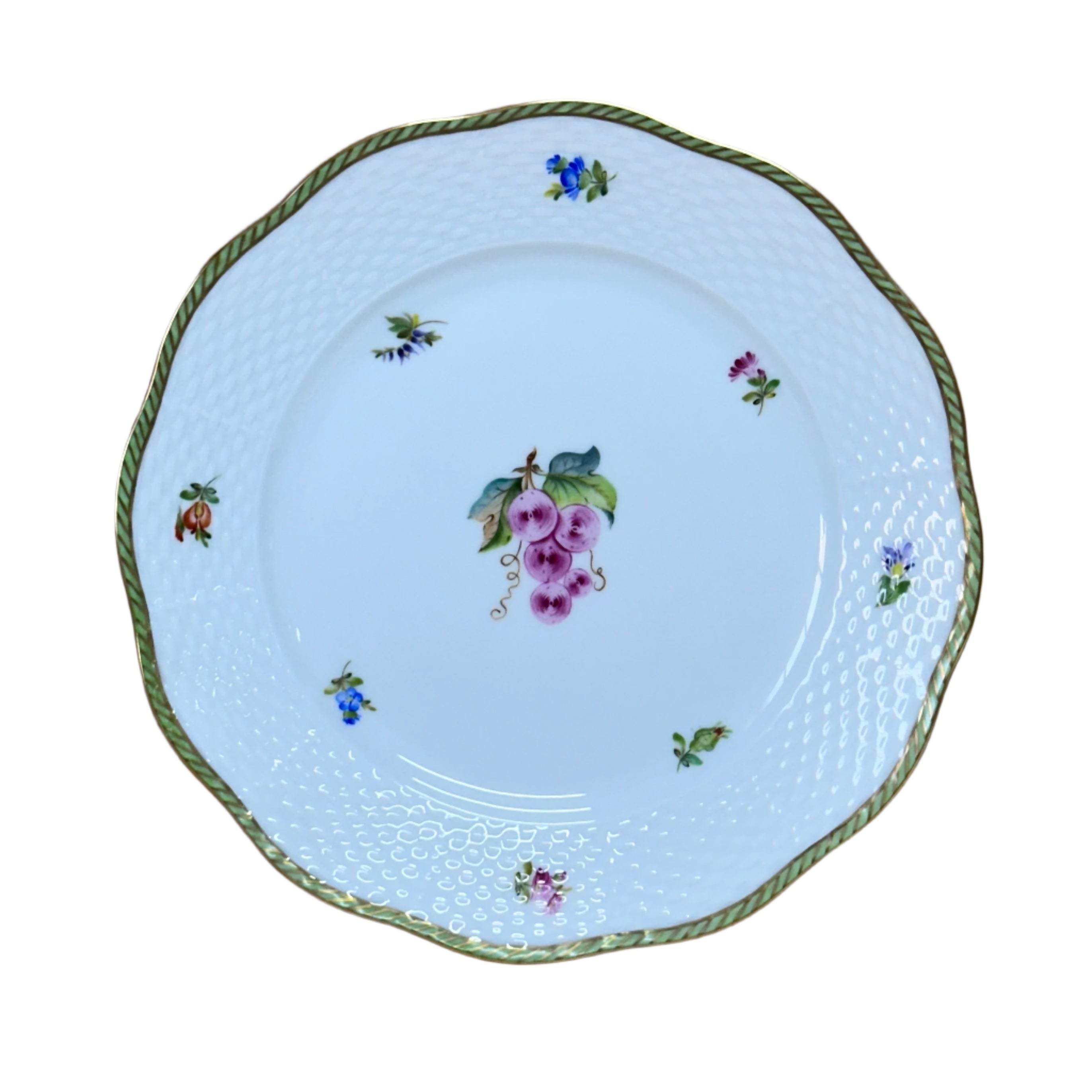 Herend Fruits Sketch Porcelain Salad Plate 519-0-00/EDF-6