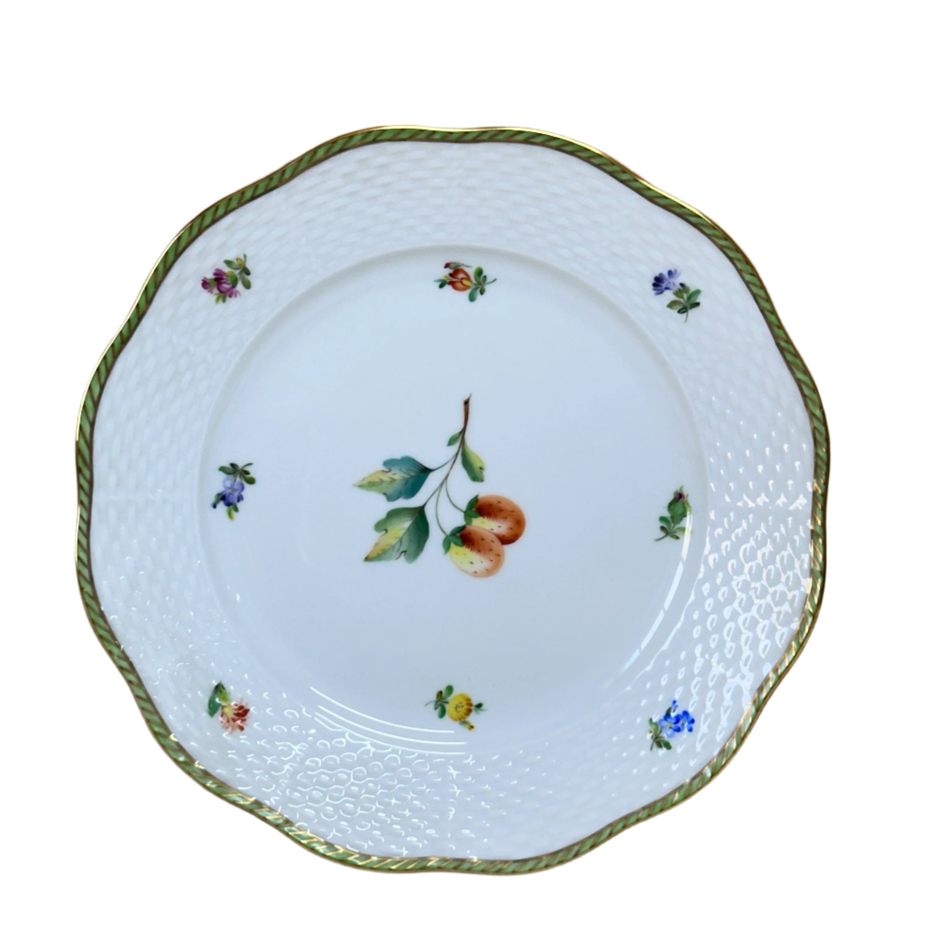 Herend Fruits Sketch Porcelain Salad Plate 519-0-00/EDF-3