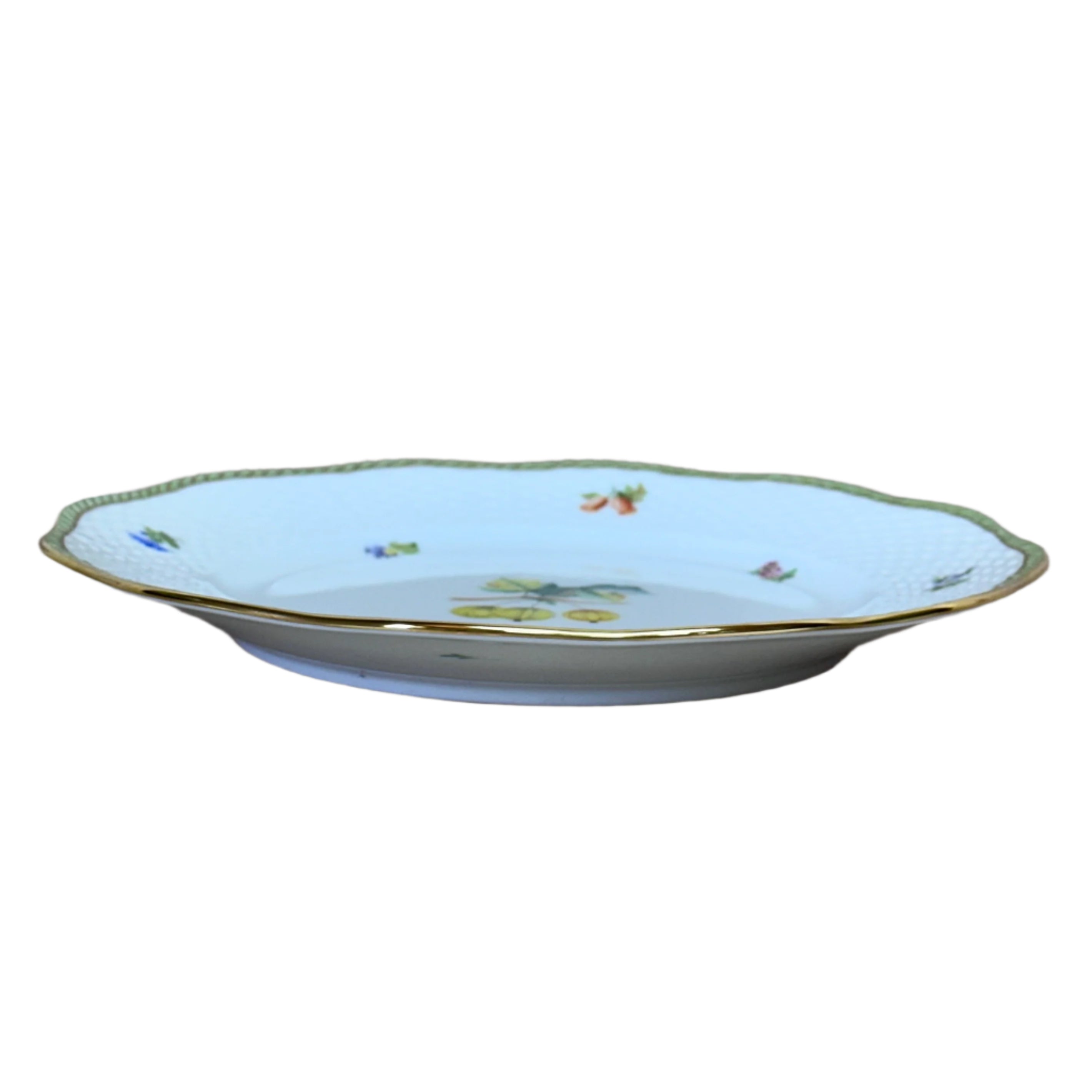 Herend Fruits Sketch Porcelain Salad Plate 519-0-00/EDF-4