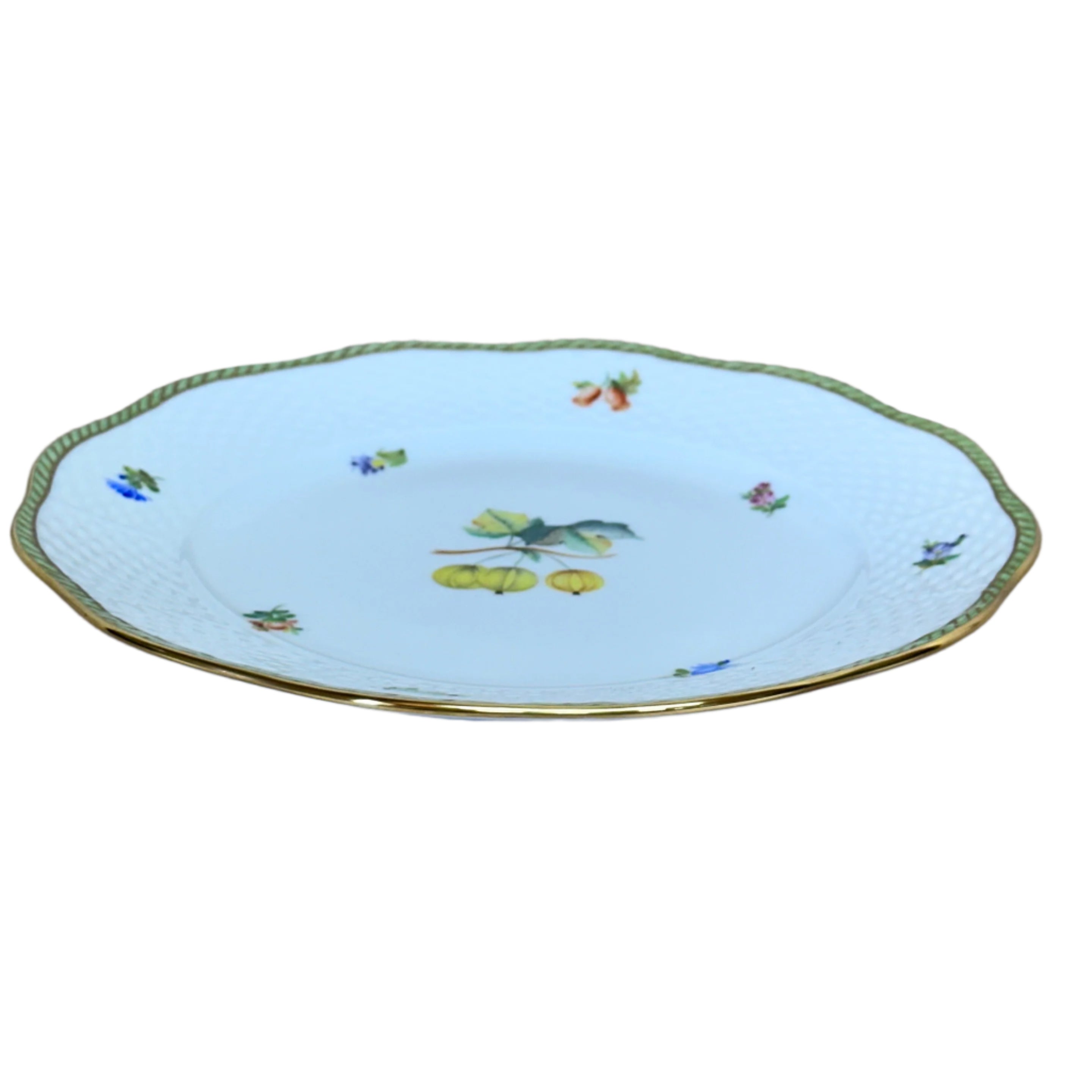 Herend Fruits Sketch Porcelain Salad Plate 519-0-00/EDF-4