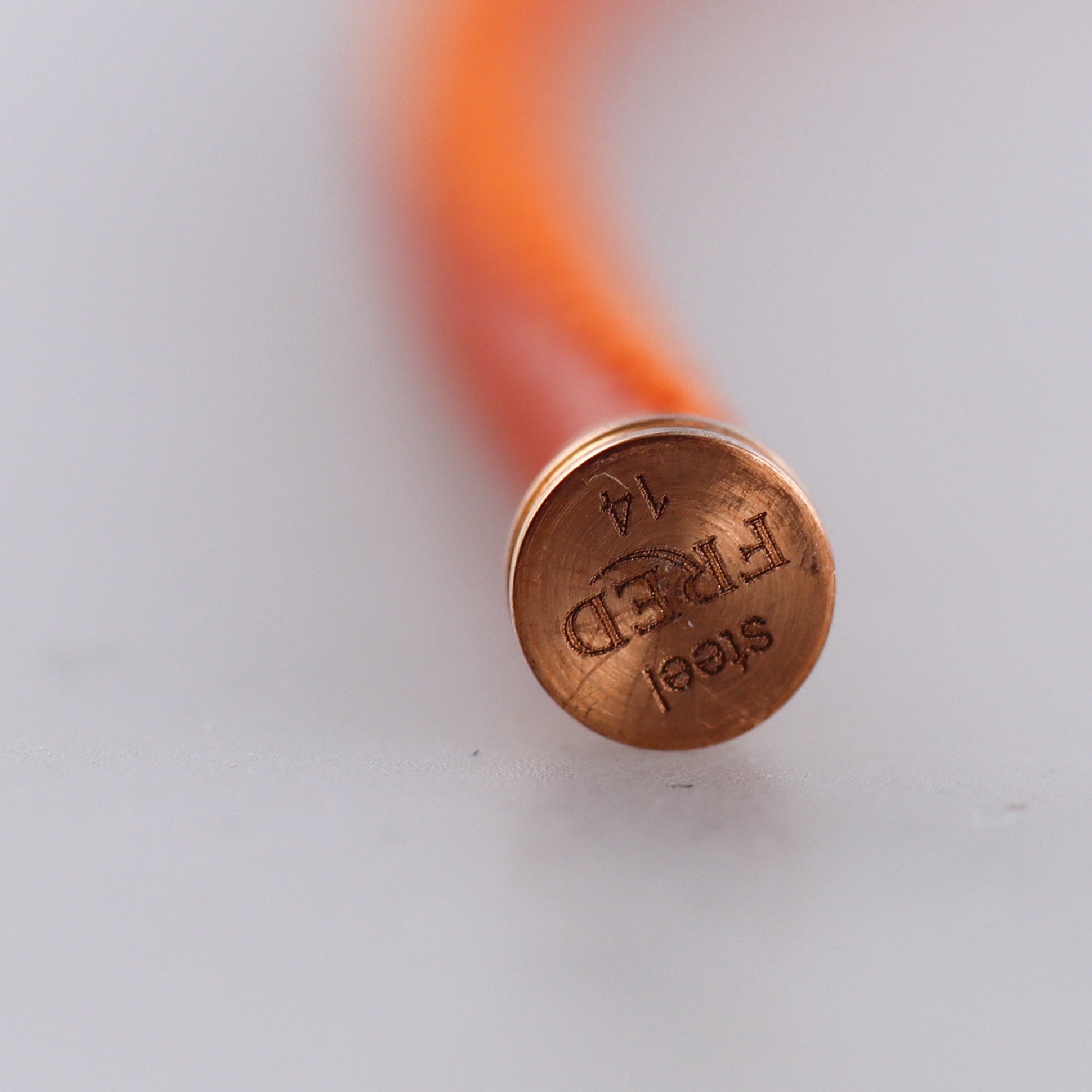 Fred Force 10 Bracelet Orange Leather Cable Small QA-118