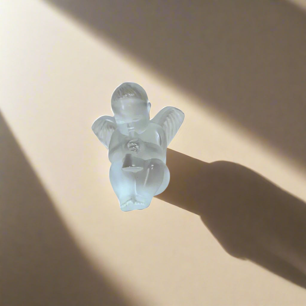 Lalique Crystal Clear Angel Figure 1212000