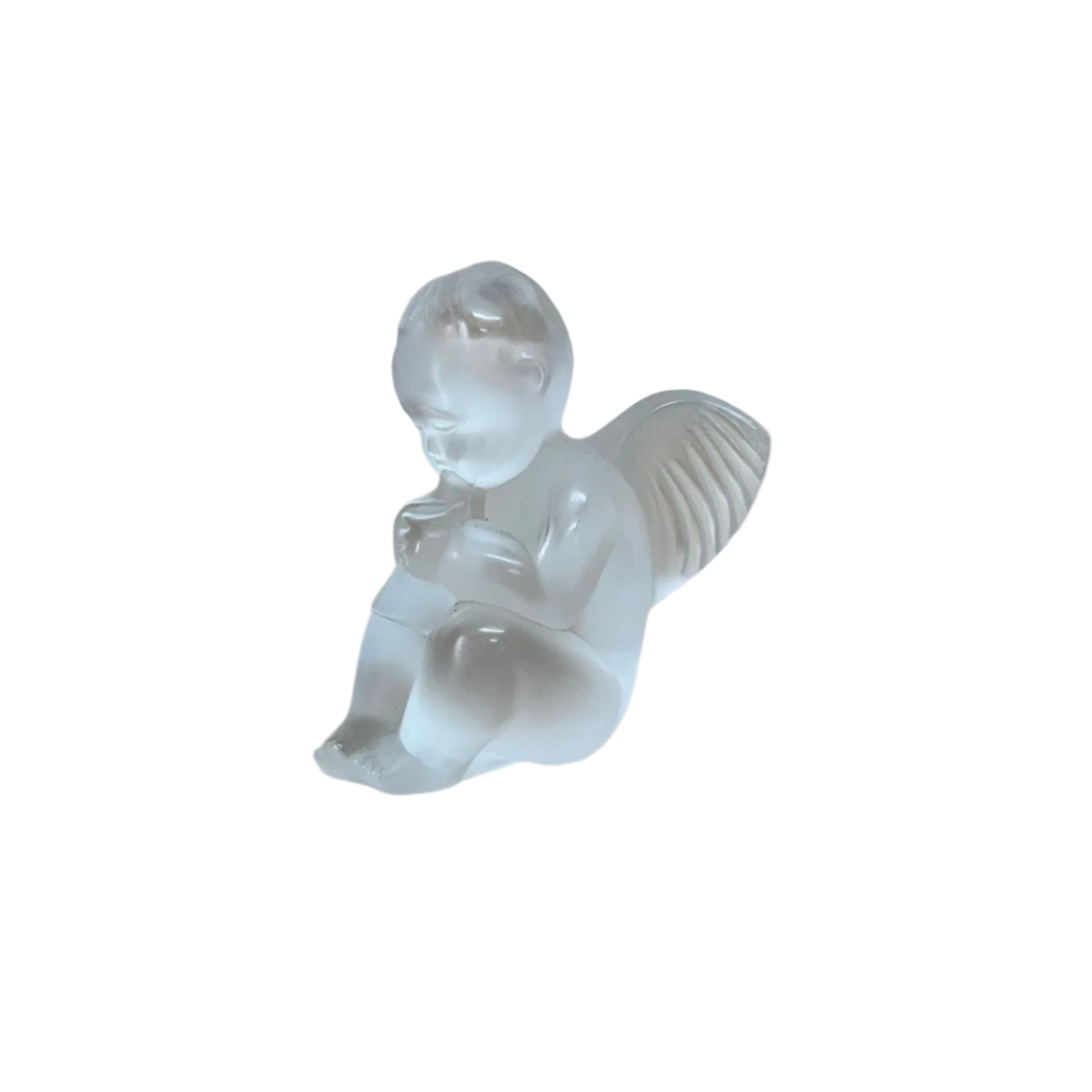 Lalique Crystal Clear Angel Figure 1212000