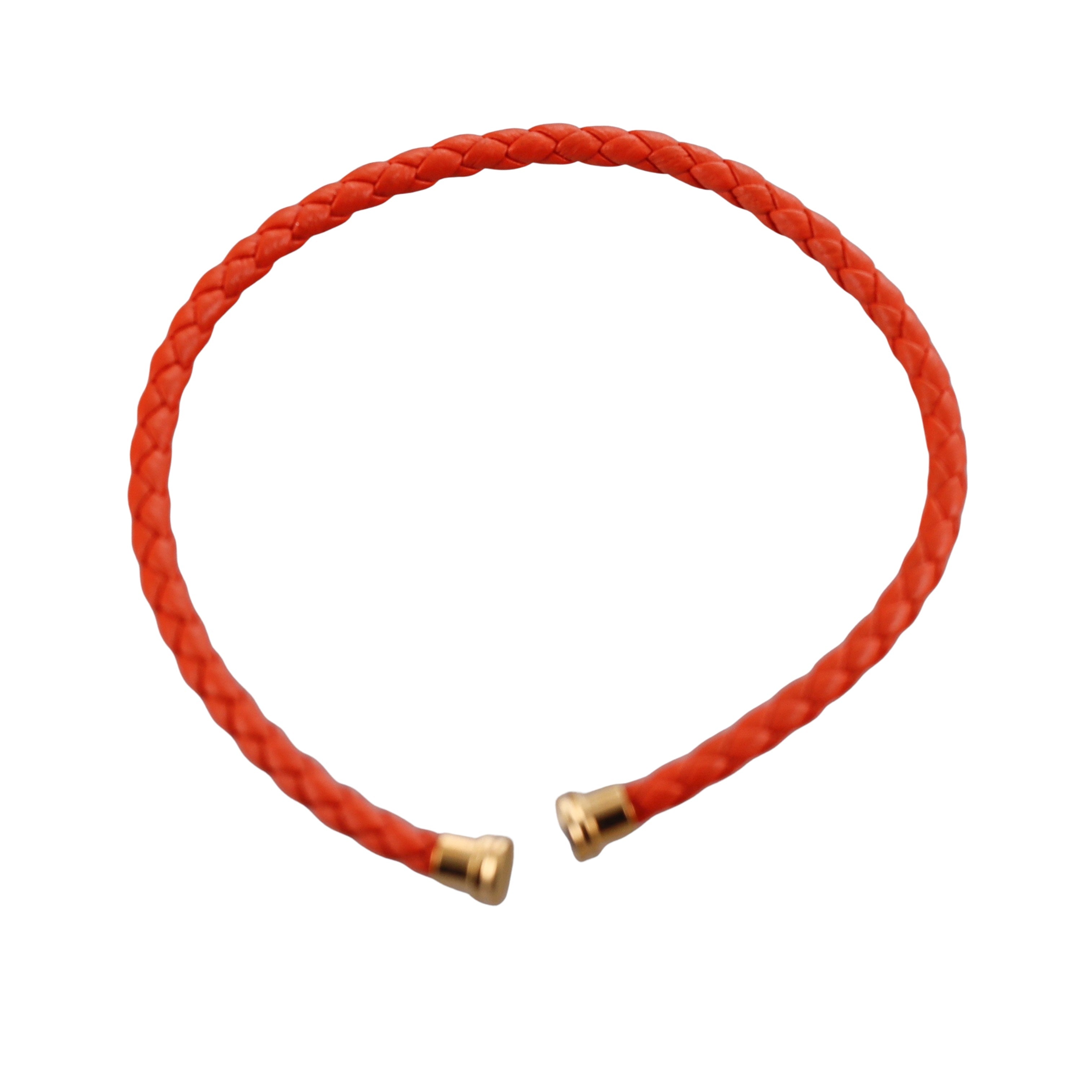 Fred Force 10 Bracelet Orange Leather Cable Small QA-119