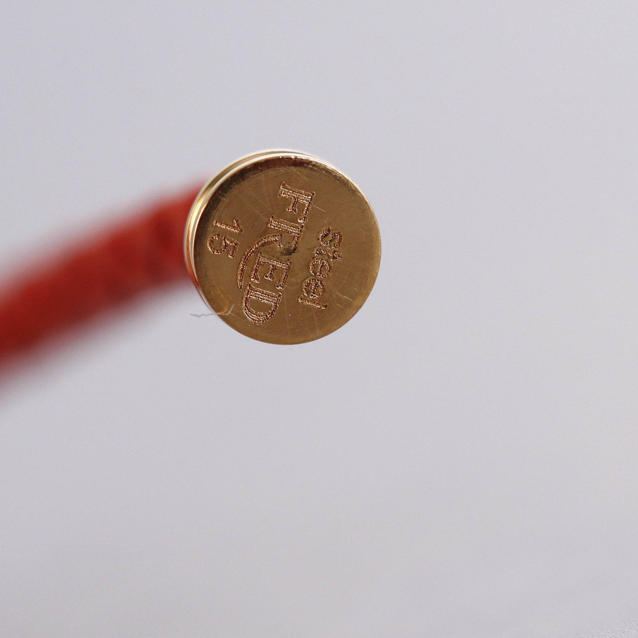 Fred Force 10 Bracelet Orange Leather Cable Small QA-119