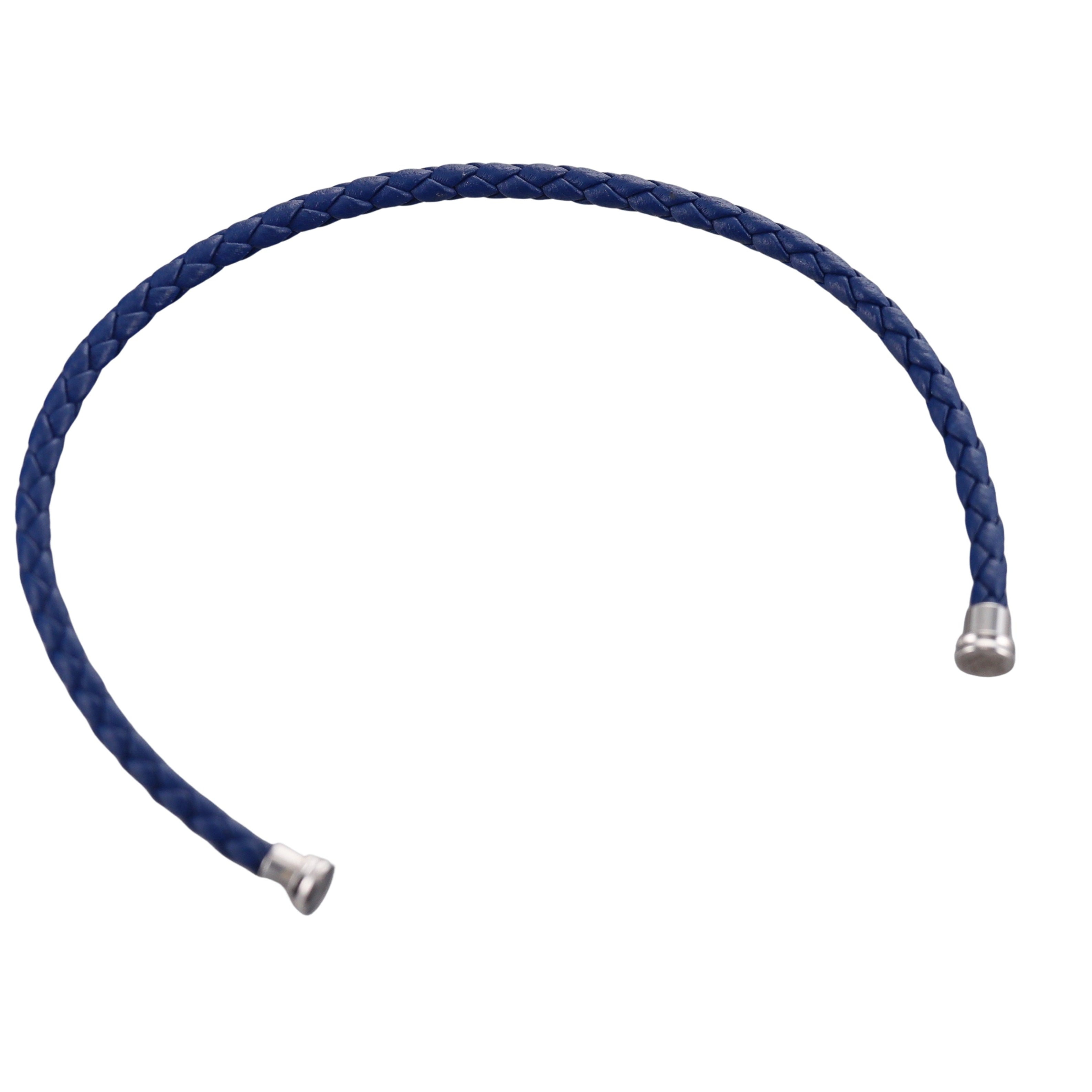 Fred Force 10 Bracelet Dark Blue Leather Cable Small QA-108