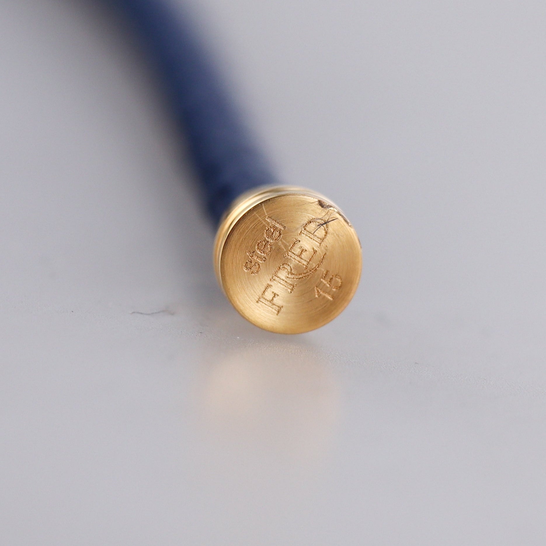 Fred Force 10 Bracelet Dark Blue Leather Cable Small QA-108