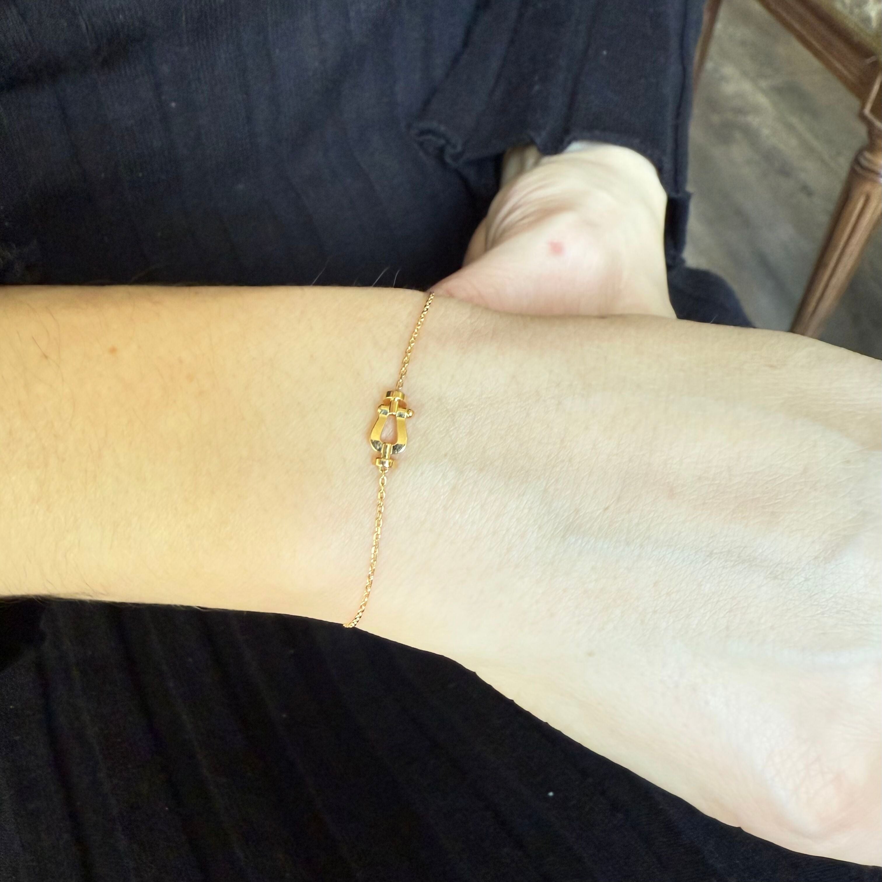 Fred Force 10 18k Yellow Gold Chain Bracelet XS