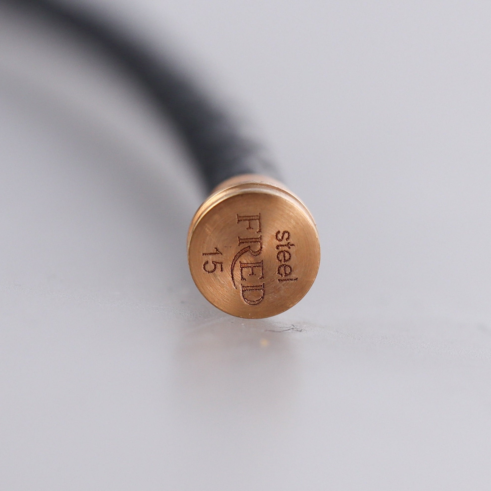 Fred Force 10 Bracelet Dark Grey Leather Cable Small QA-103