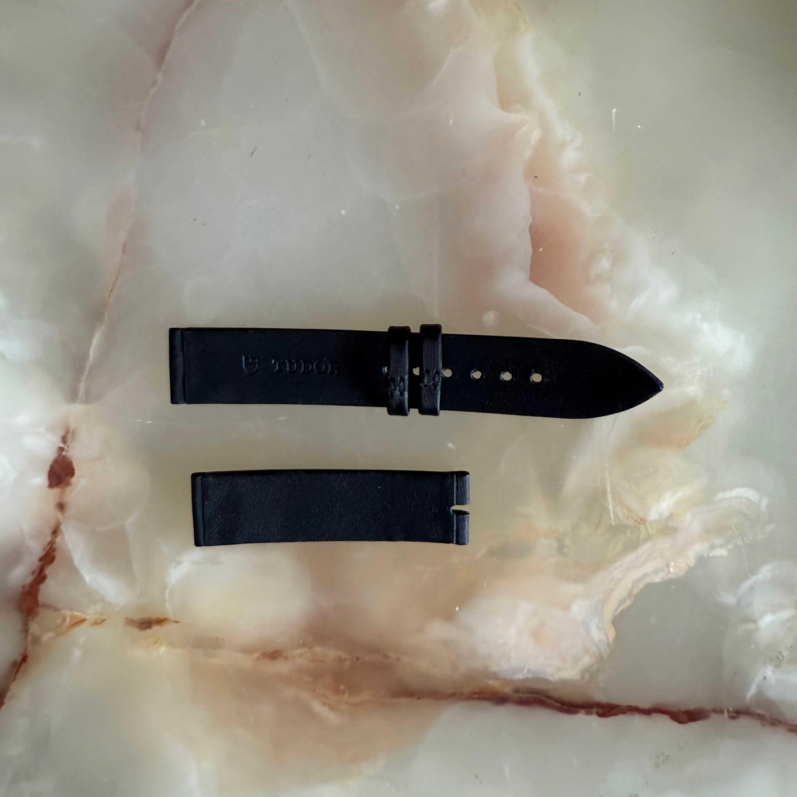 Authentic Tudor Black Satin Watch Strap Band 16mm 220-607