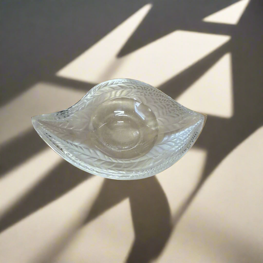Lalique Crystal Eye Jewelry Tray 111600