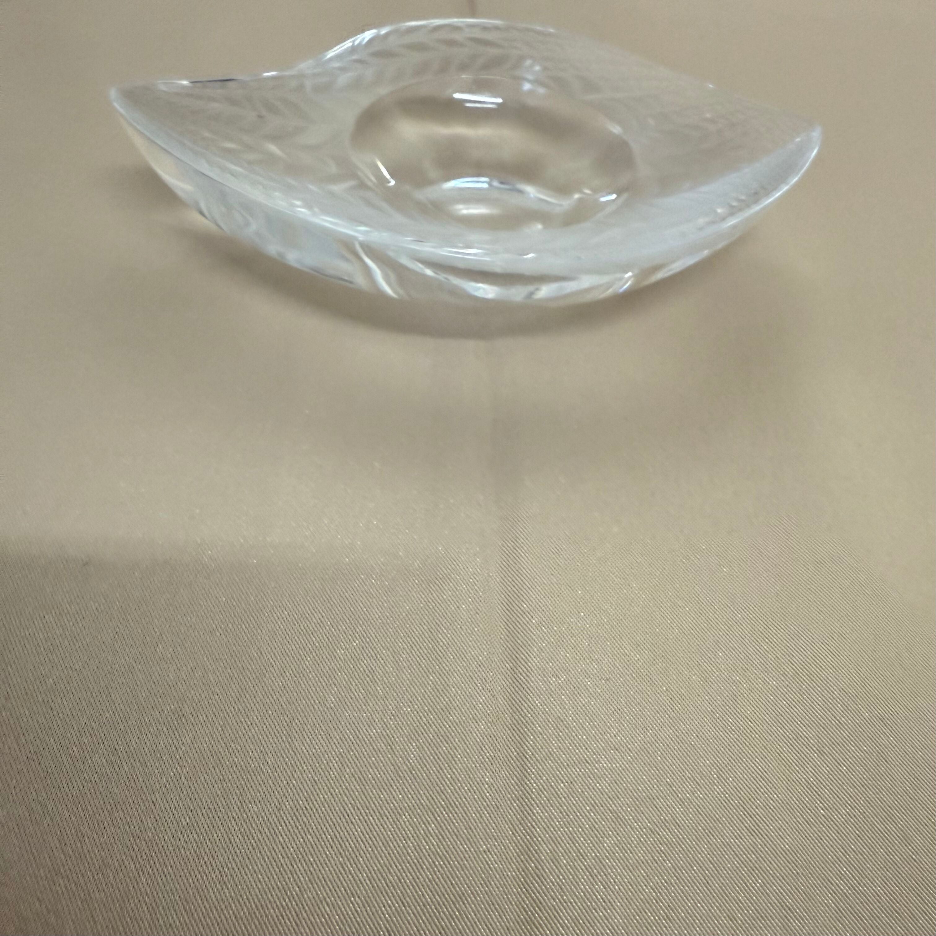 Lalique Crystal Eye Jewelry Tray 111600