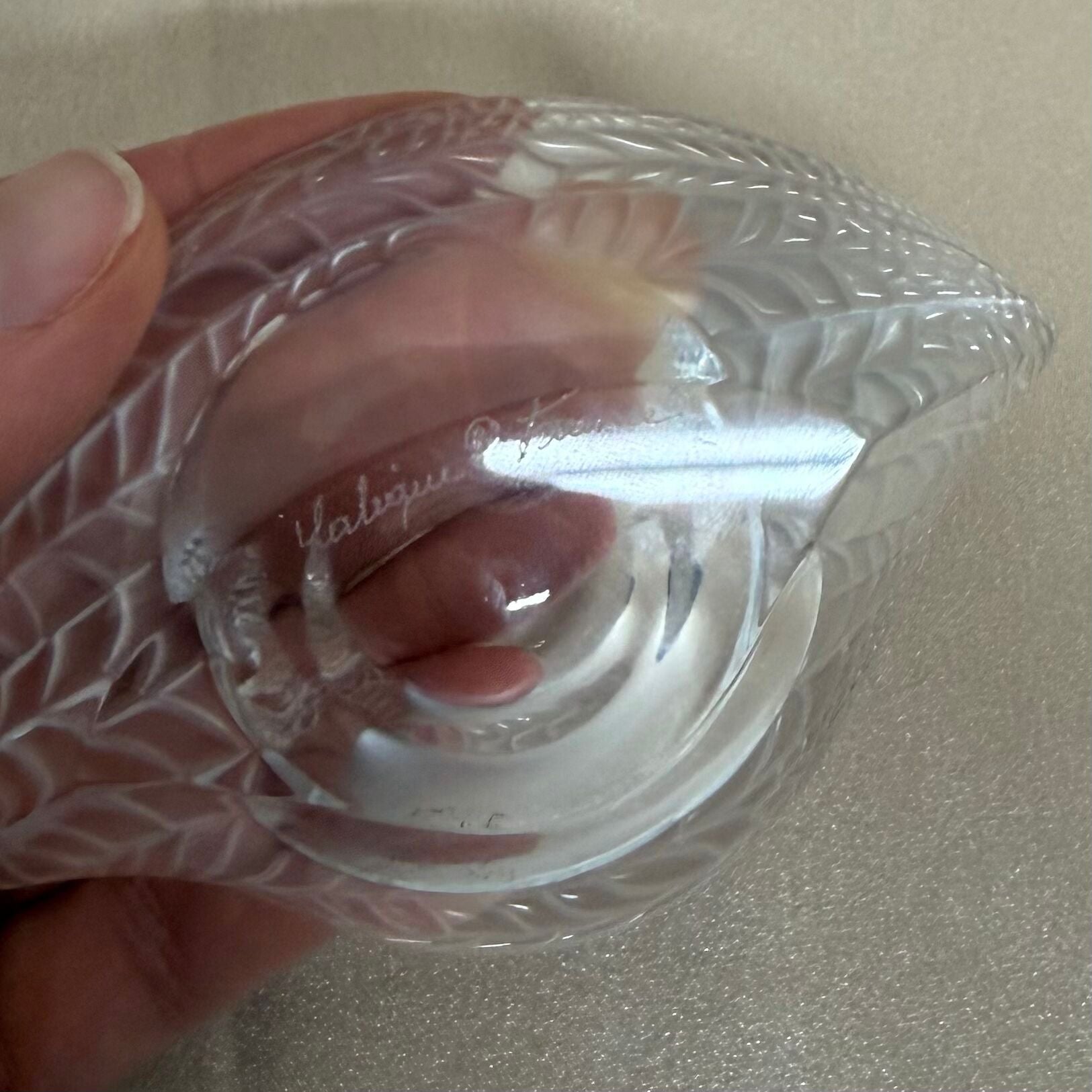 Lalique Crystal Eye Jewelry Tray 111600