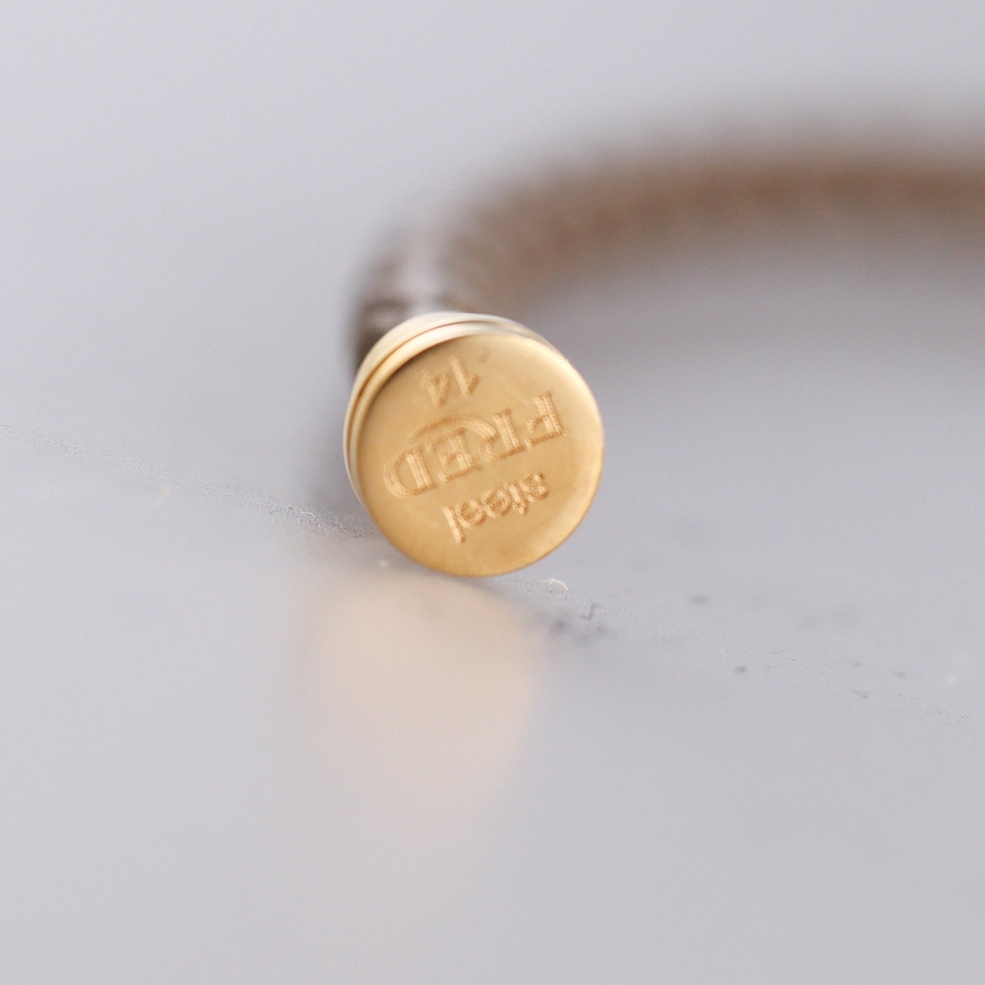 Fred Force 10 Bracelet Light Brown Leather Cable Small QA-107