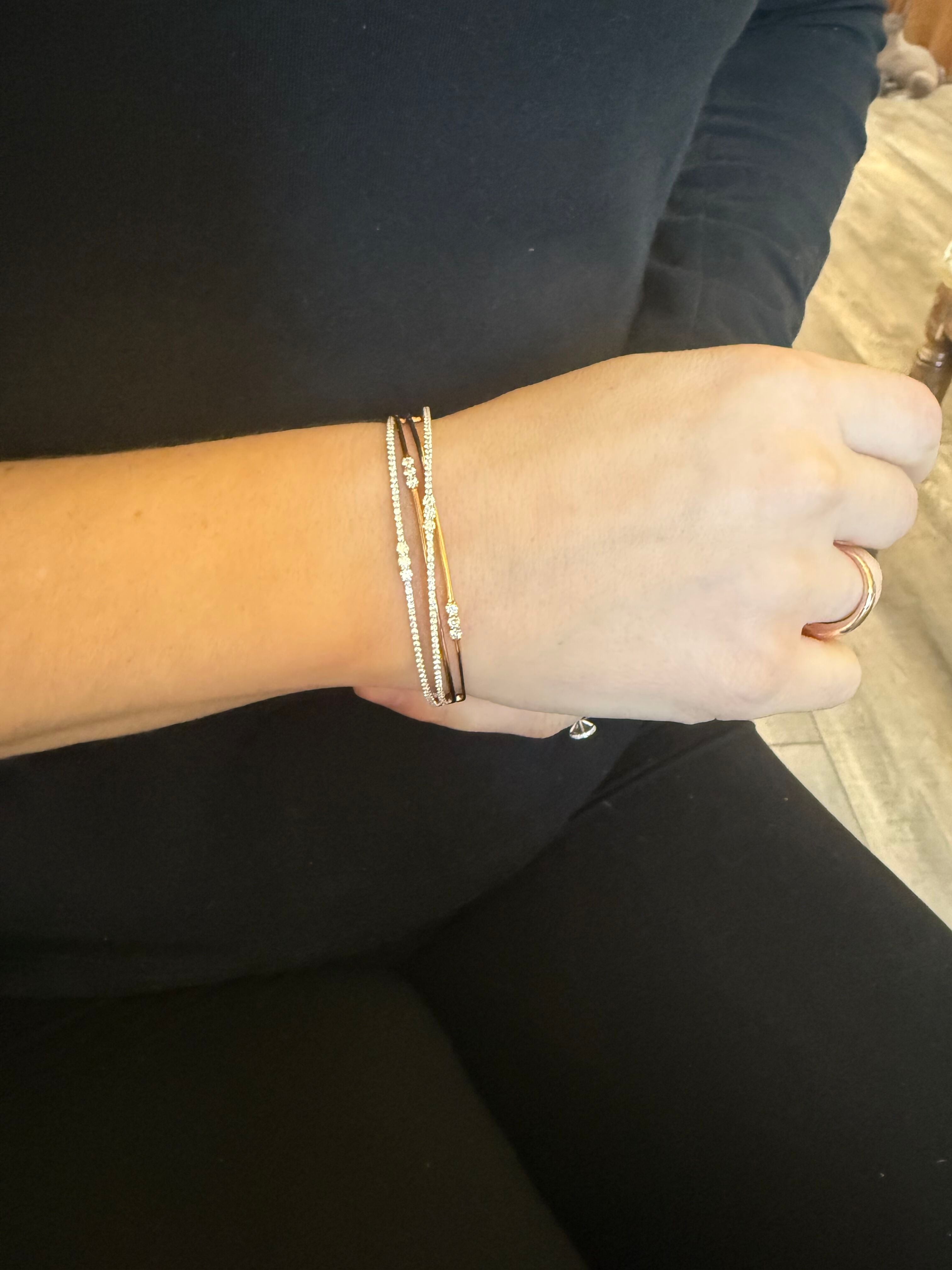 Simon G 18k Rose Gold Diamond Bracelet