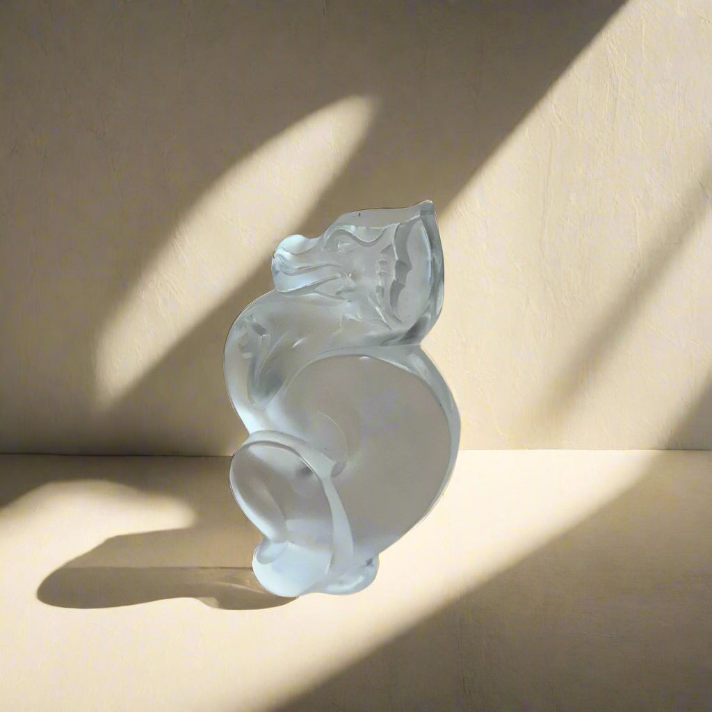 Lalique Crystal Clear Dragon Astro Figure 1404200