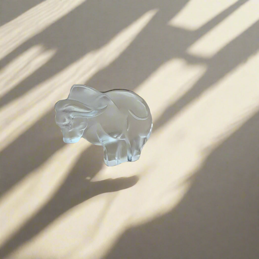 Lalique Crystal Clear Buffalo Astro Figure 1404100