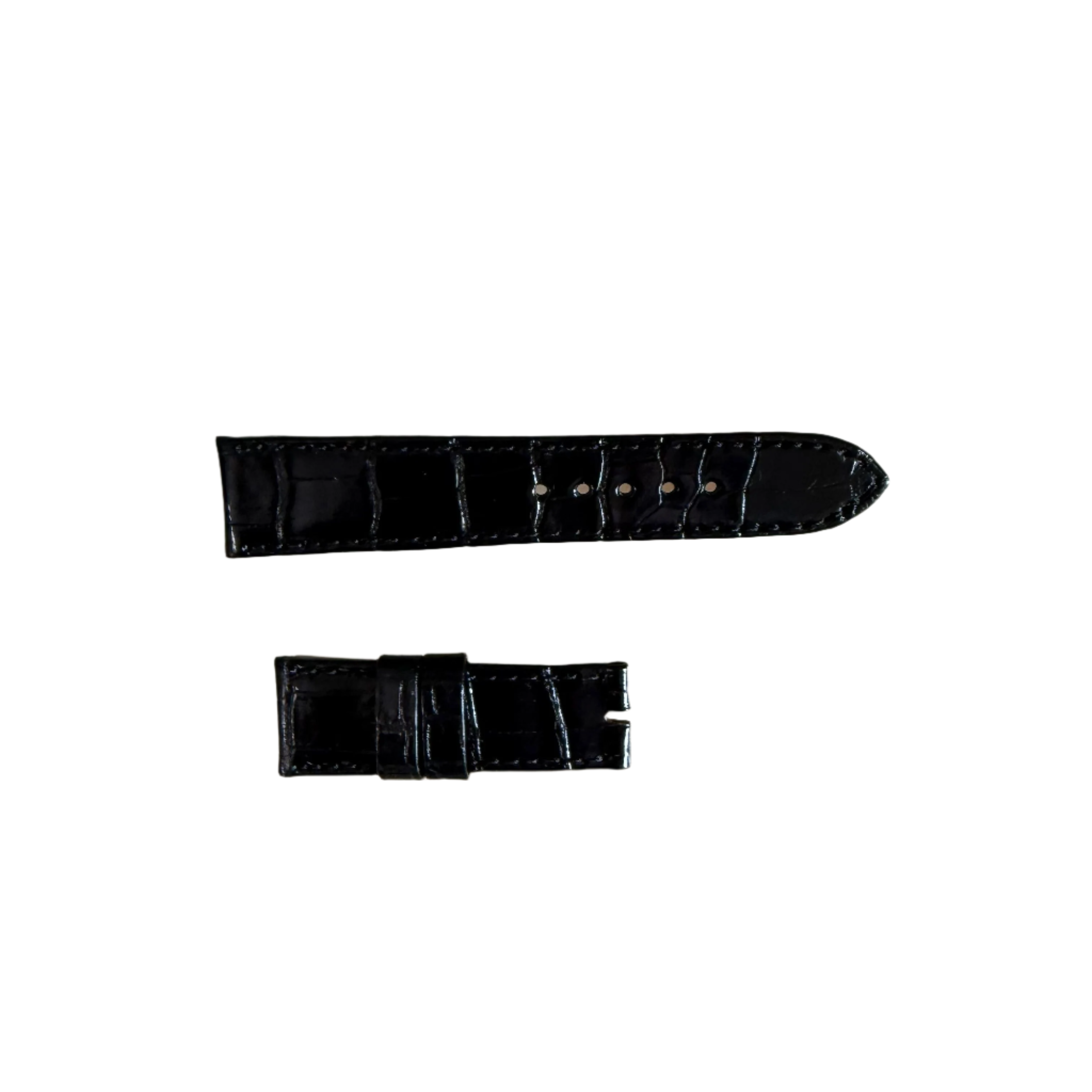 Authentic Tudor Black Alligator Watch Strap Band 20mm B214-215-Q1