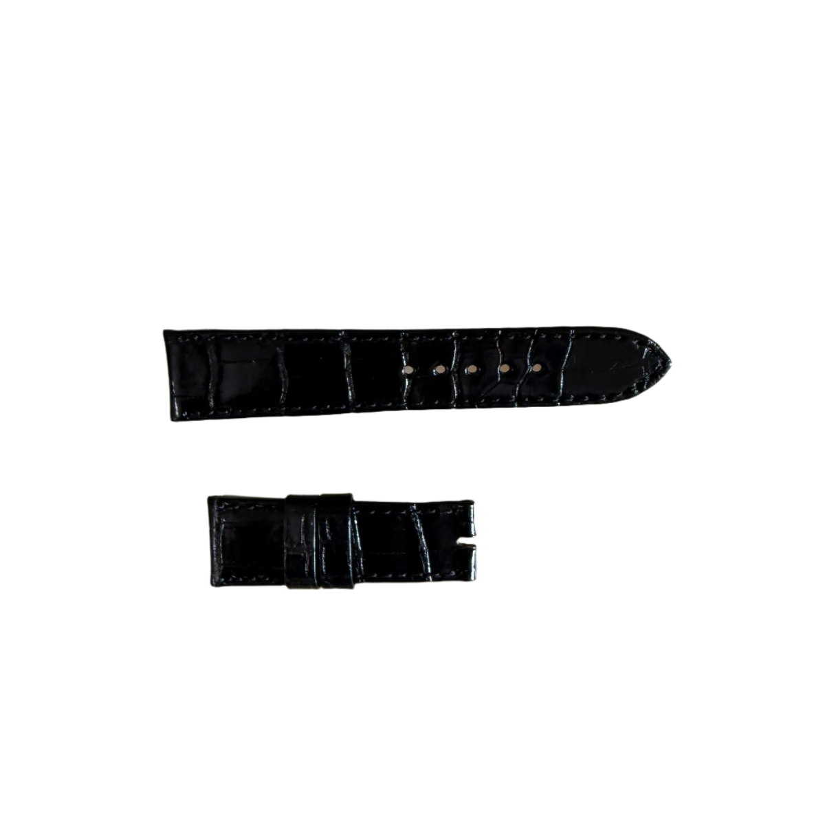 Authentic Tudor Black Alligator Watch Strap Band 20mm B214-215-Q1