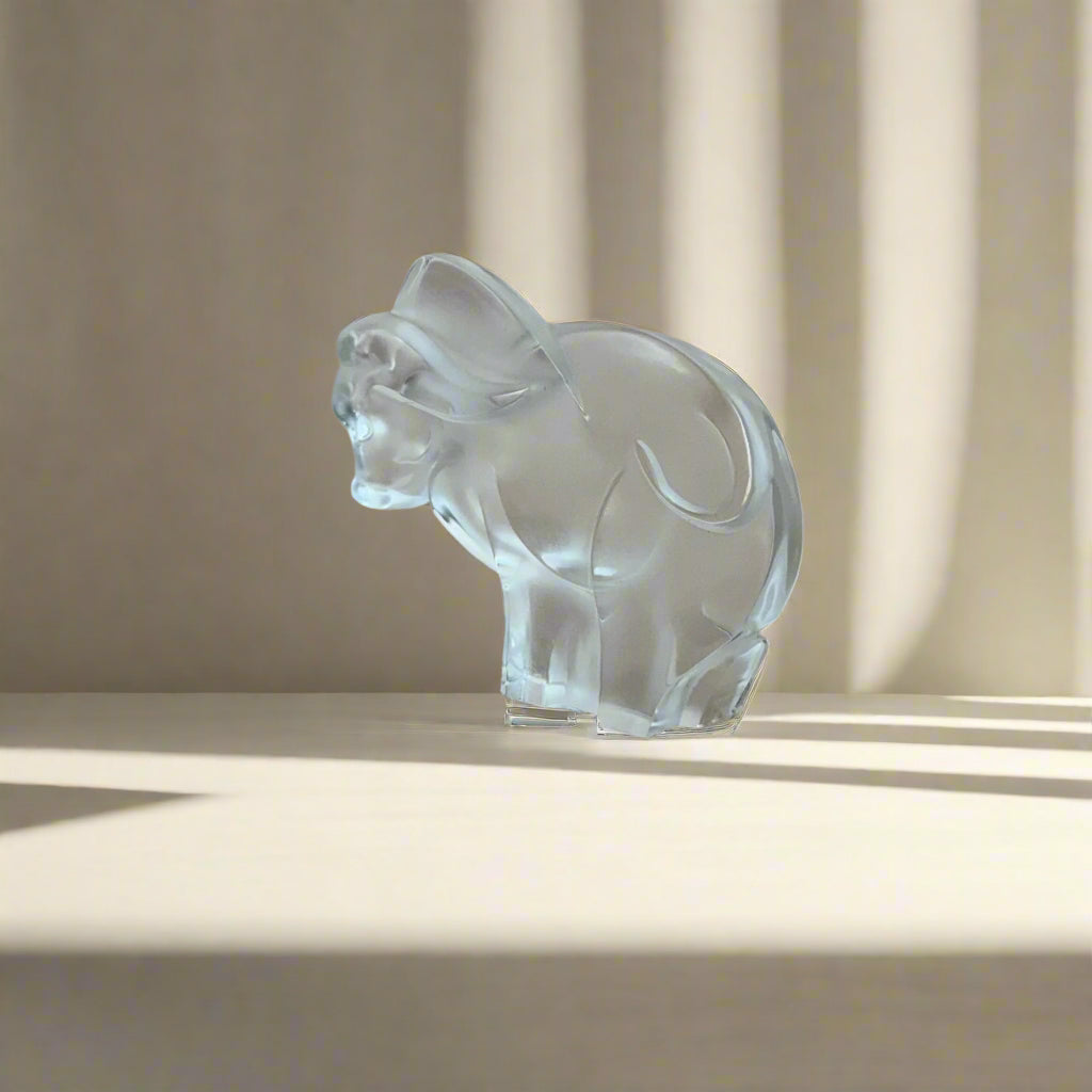 Lalique Crystal Clear Buffalo Astro Figure 1404100