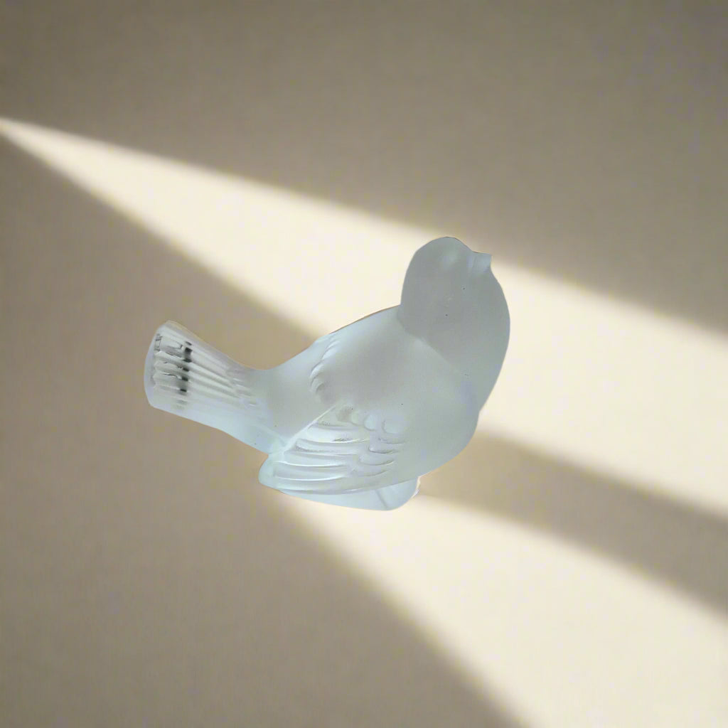 Lalique Crystal Clear Bird Figure 1160600