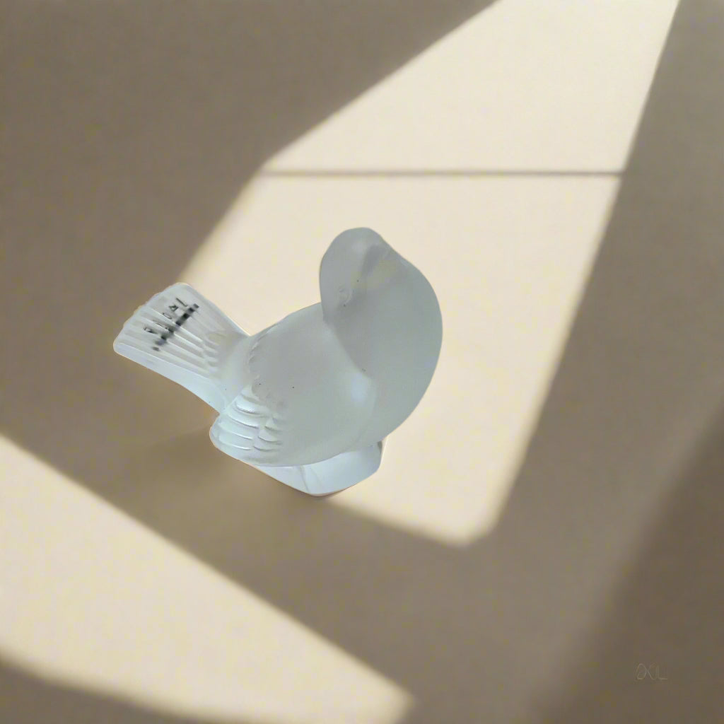 Lalique Crystal Clear Bird Figure 1160600