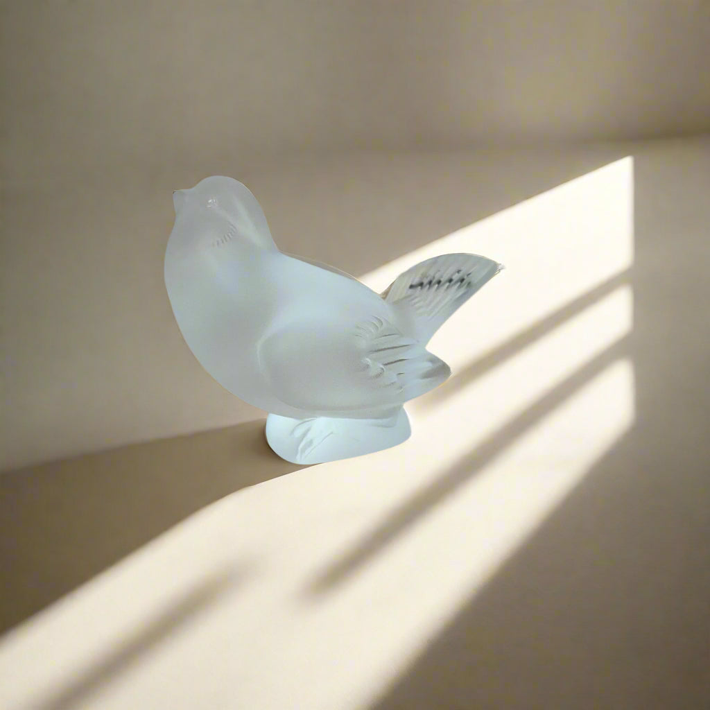 Lalique Crystal Clear Bird Figure 1160600