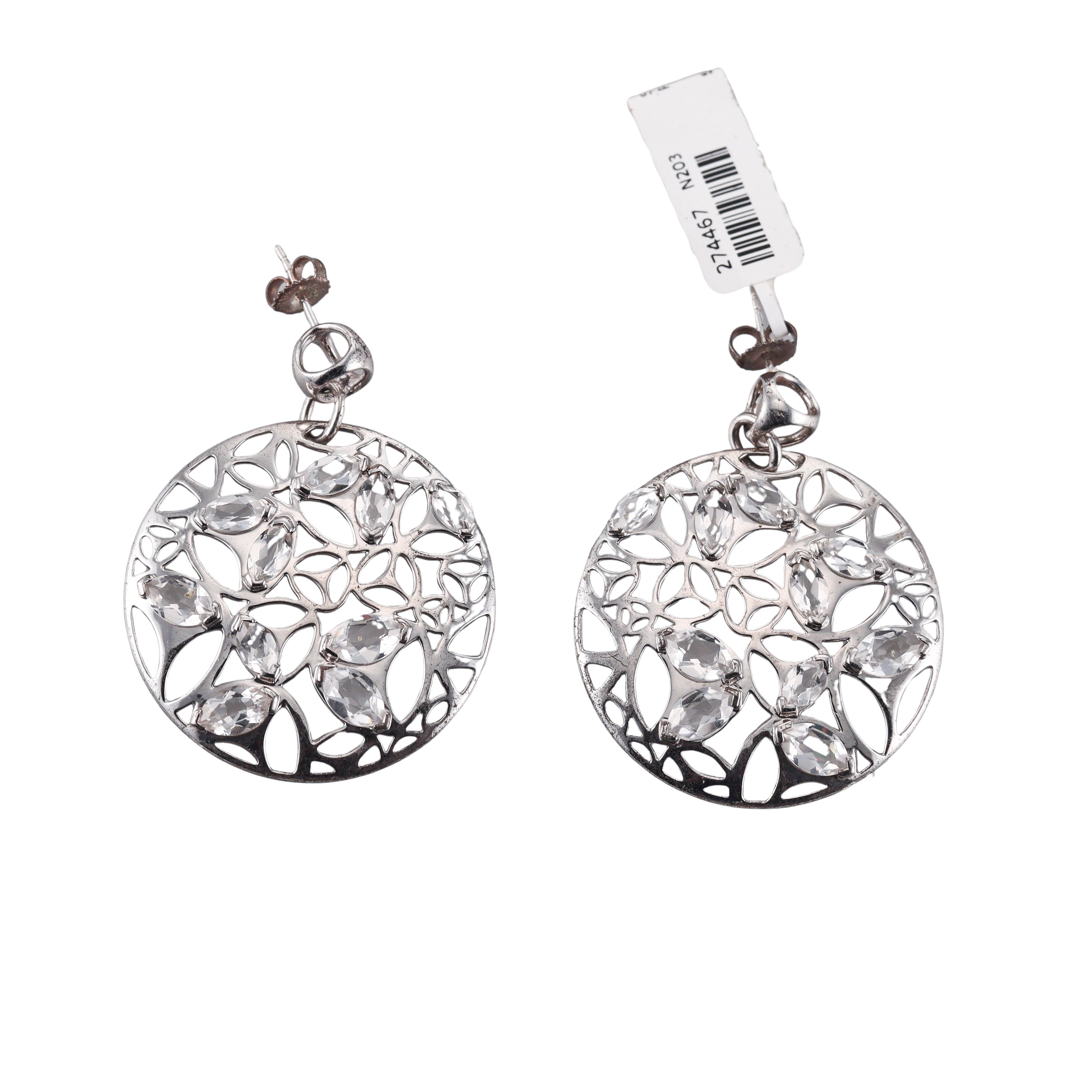 Di Modolo Icona Sterling Silver Crystal Earrings