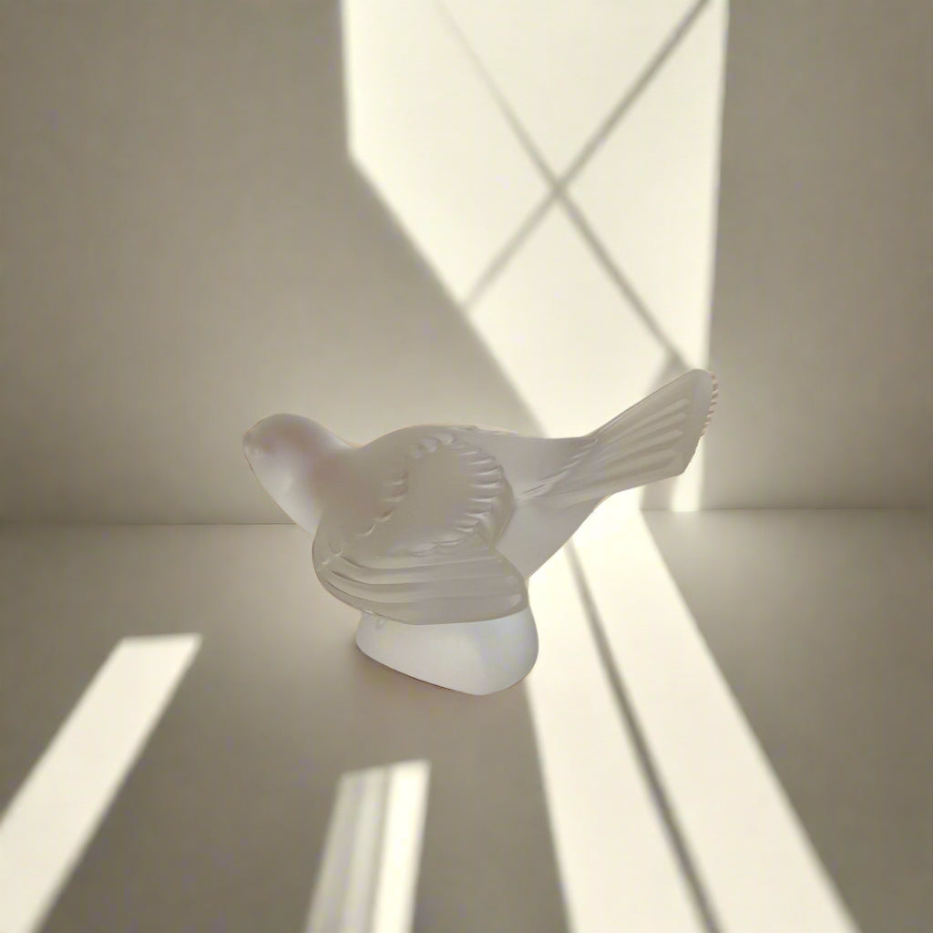 Lalique Crystal Clear Corrion Bird Figure 1160500