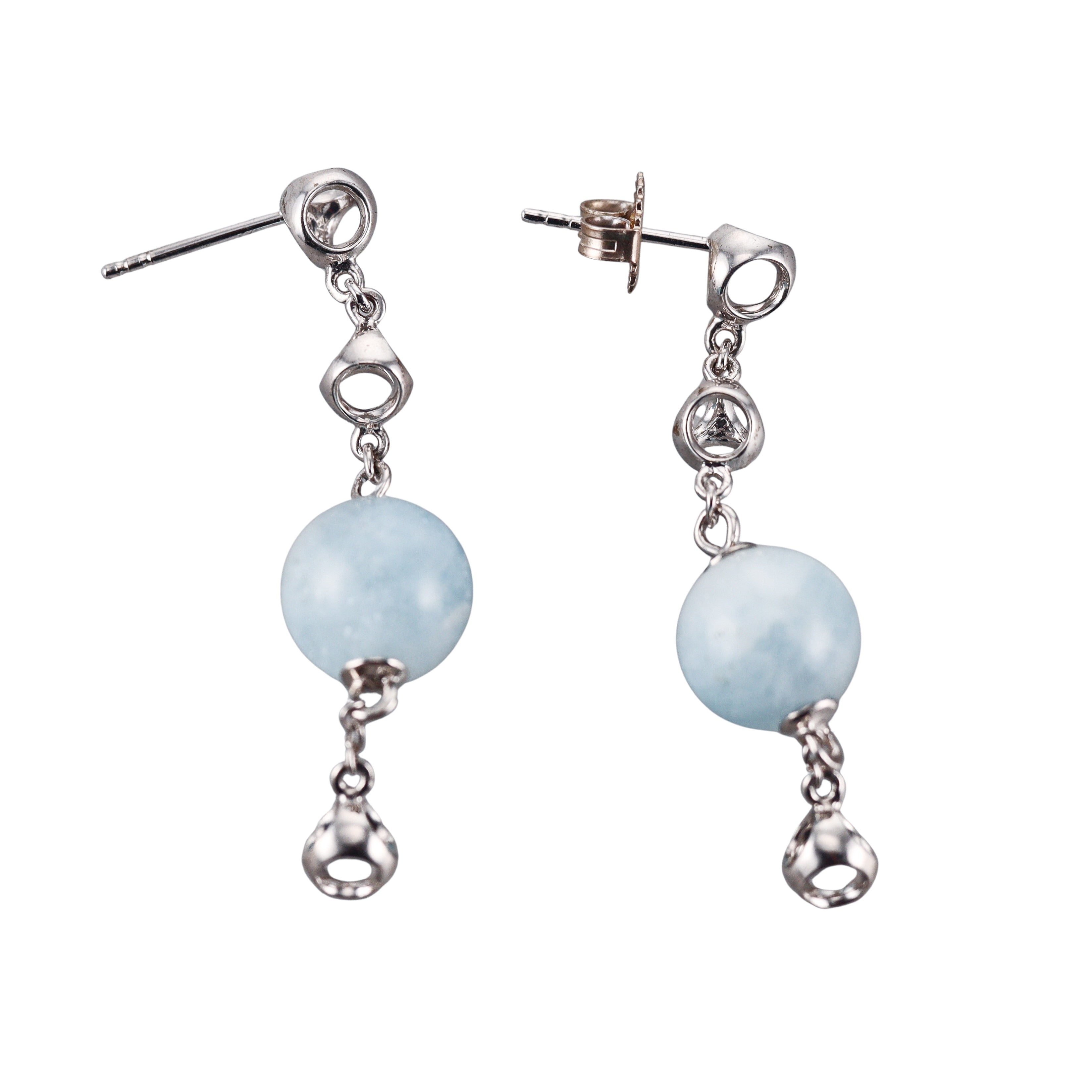 Di Modolo Icona Sterling Silver Aquamarine Drop Earrings
