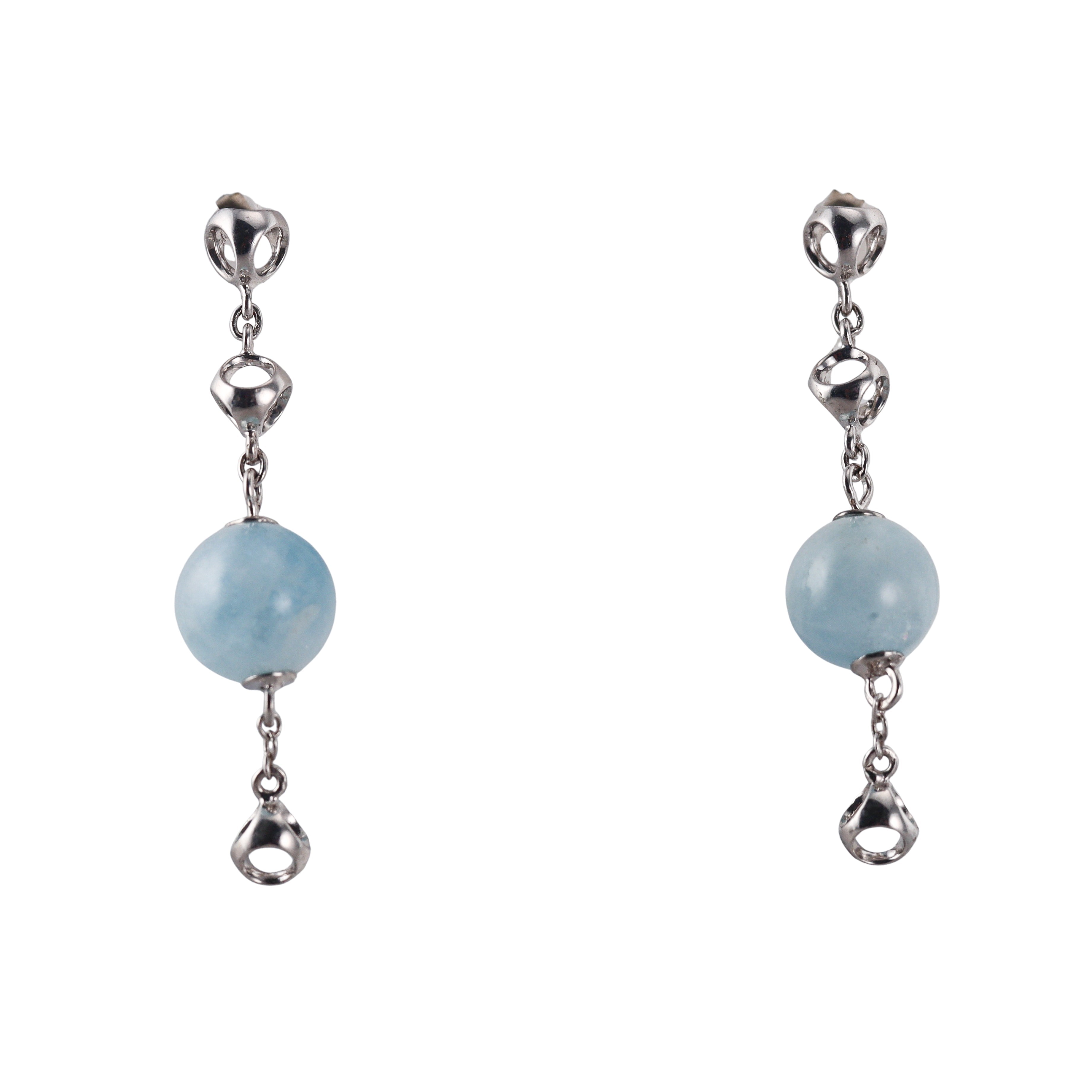 Di Modolo Icona Sterling Silver Aquamarine Drop Earrings