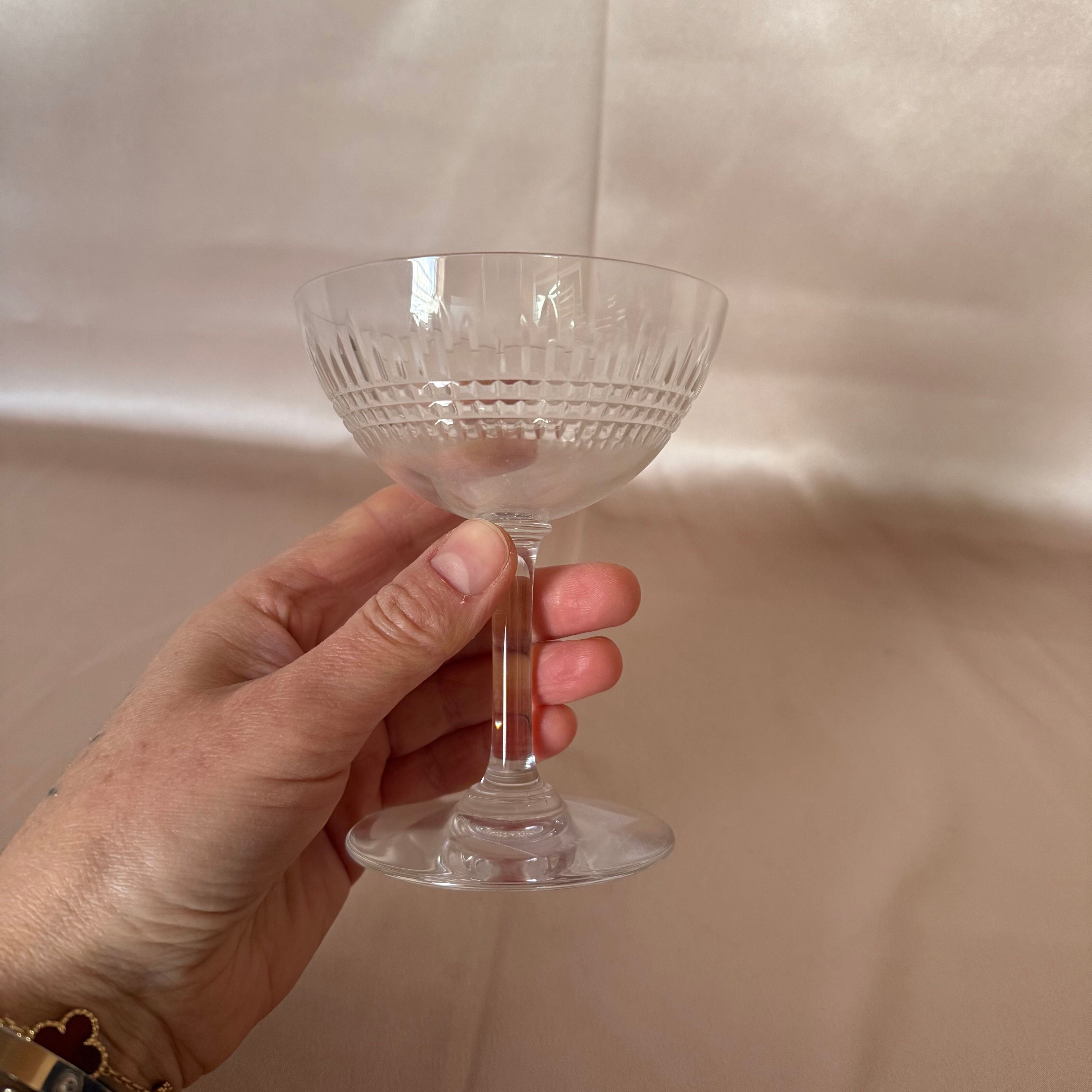 Baccarat Crystal Nancy Champagne Glass Set of 12