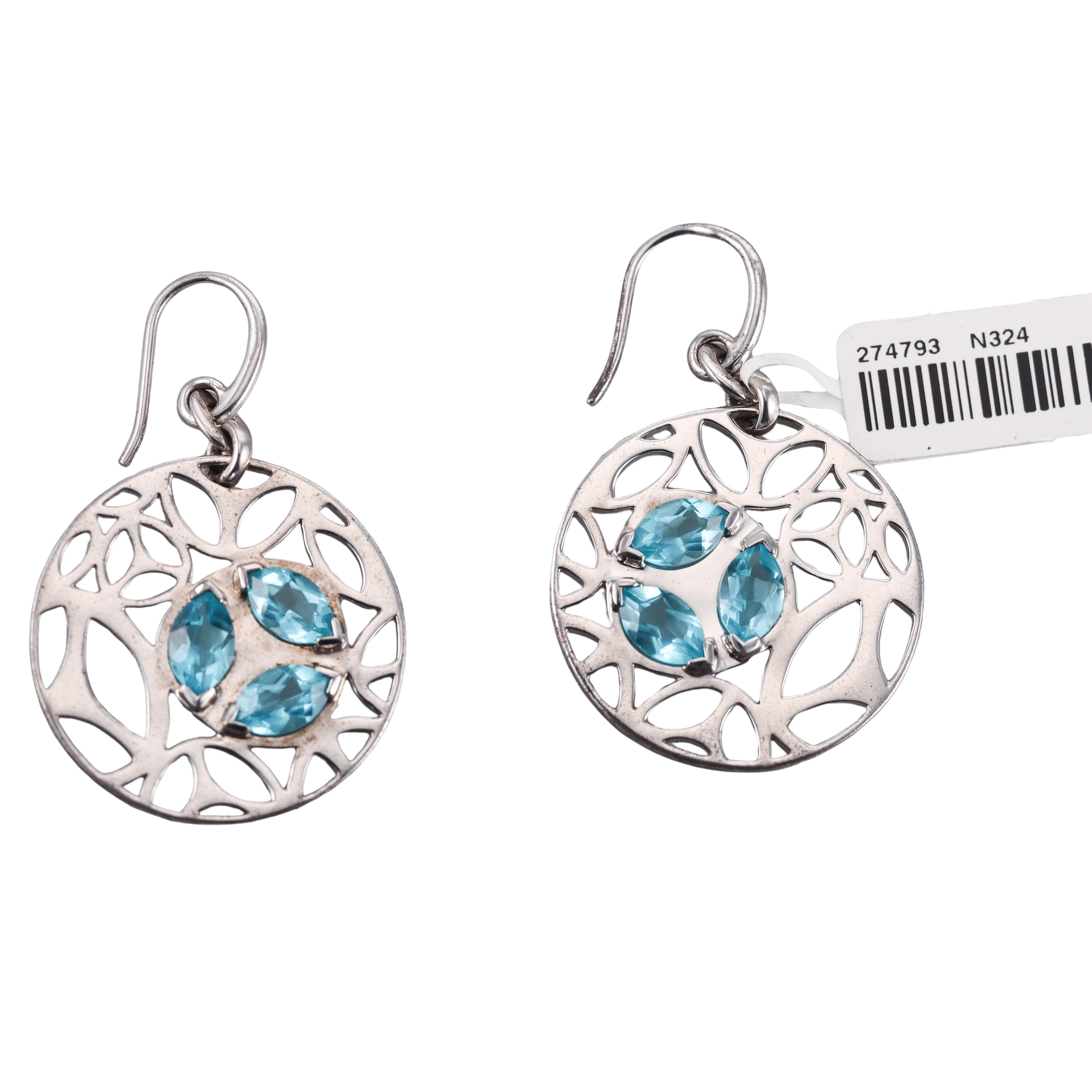 Di Modolo Sterling Silver Blue Topaz Earrings