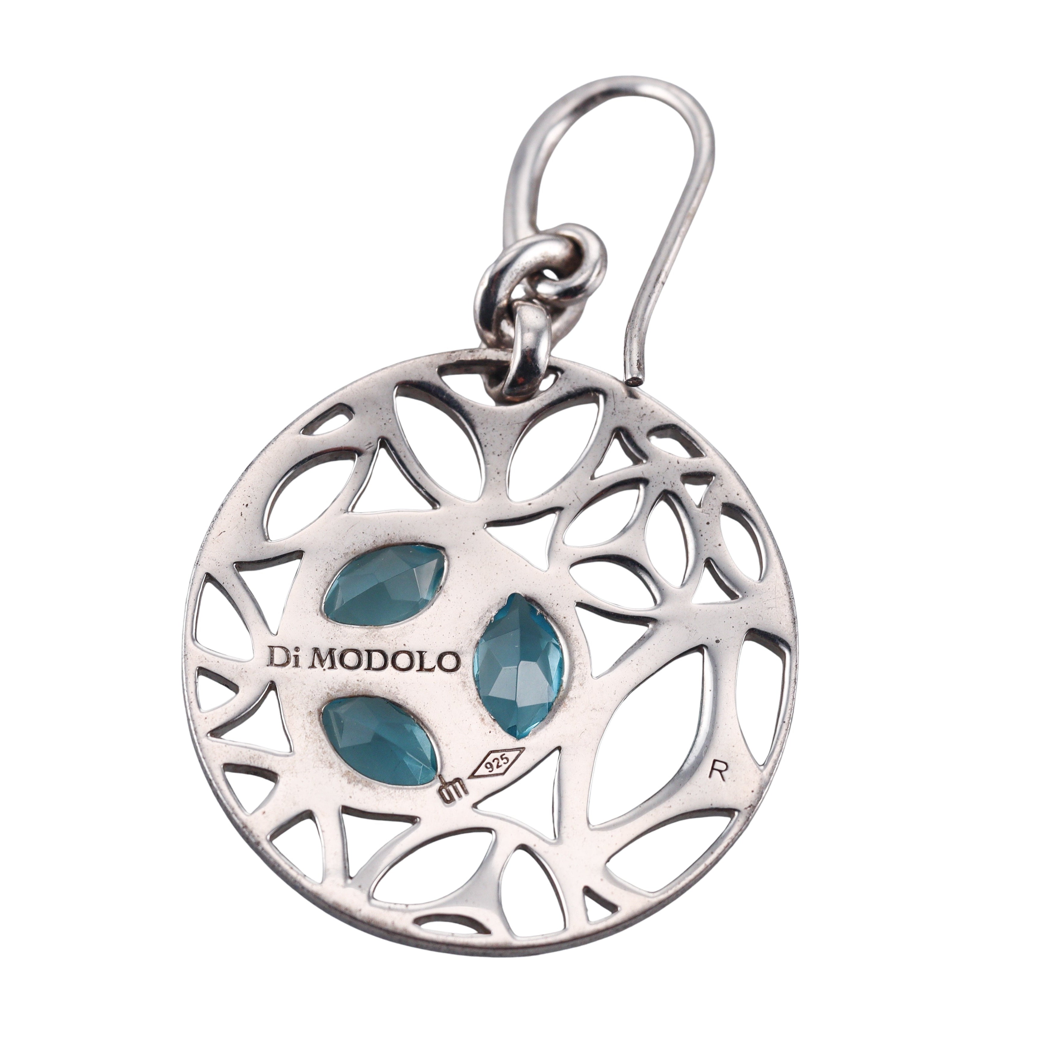 Di Modolo Sterling Silver Blue Topaz Earrings