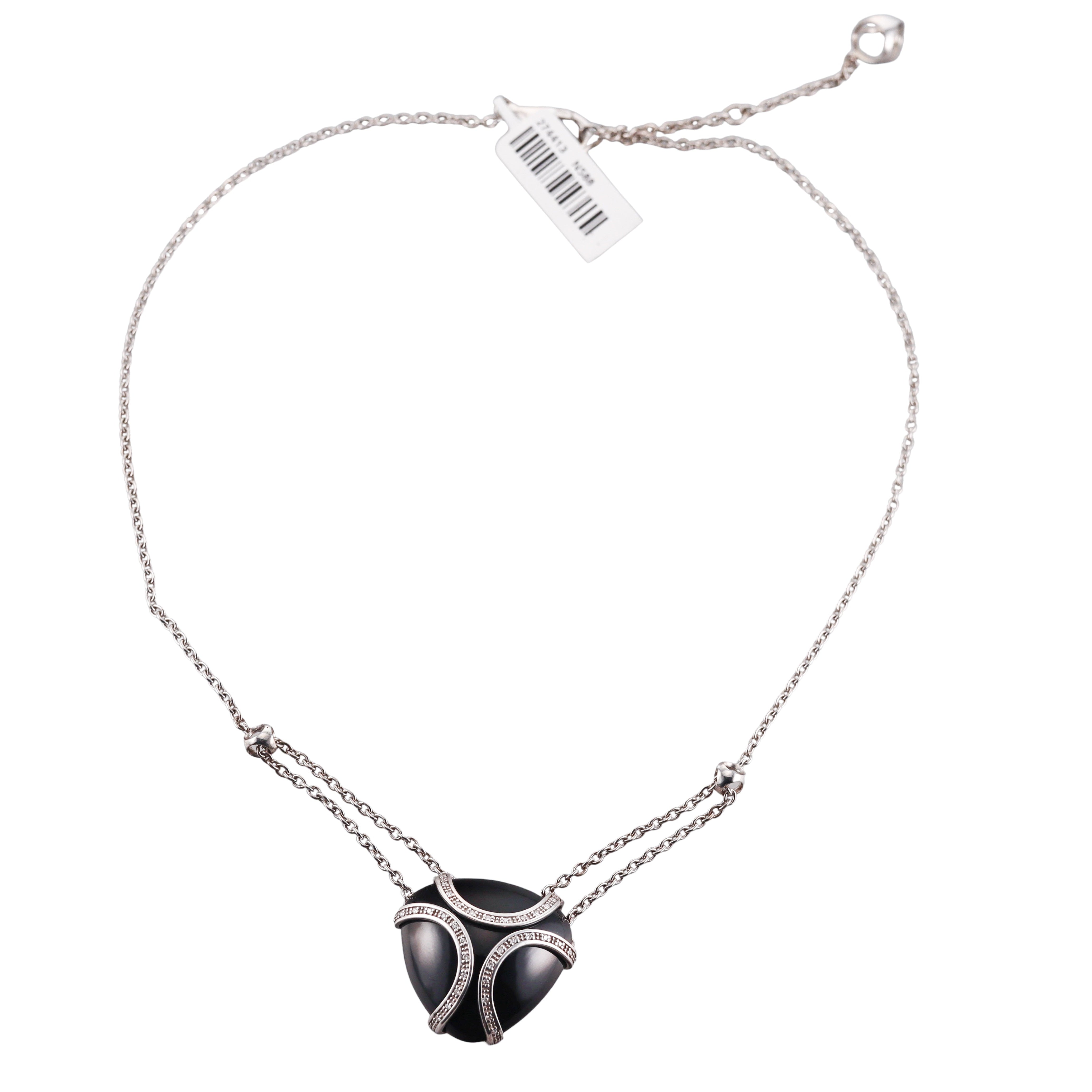 Di Modolo Spirit Black Onyx & Diamond Necklace in Sterling Silver