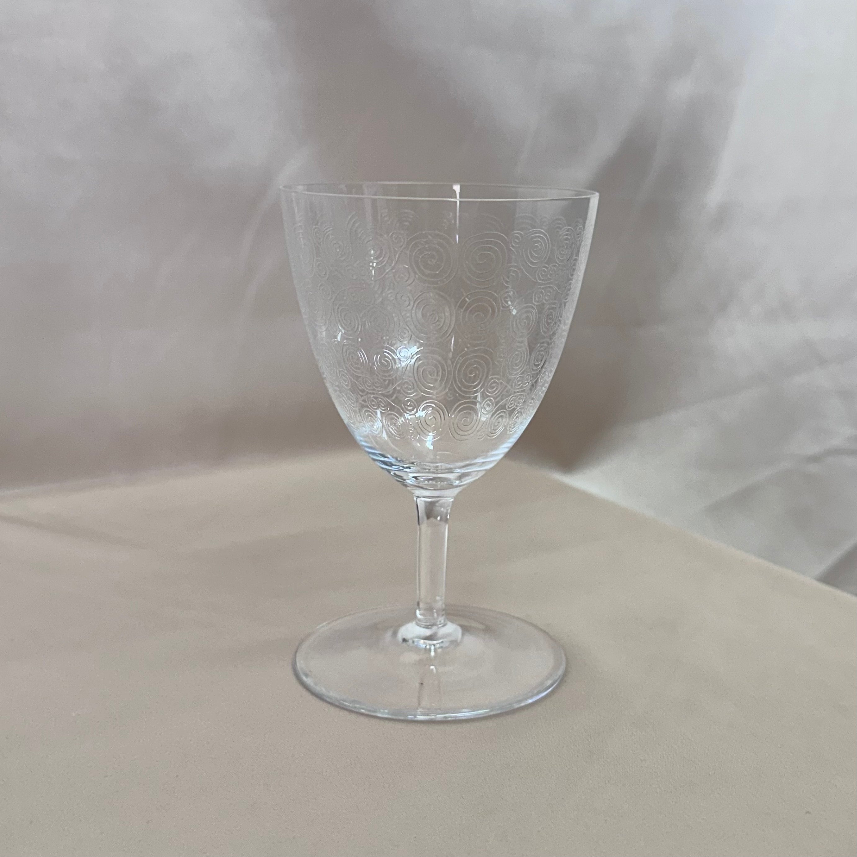 Nason & Moretti Murano Water Glass Clear & Swirl Set of 6