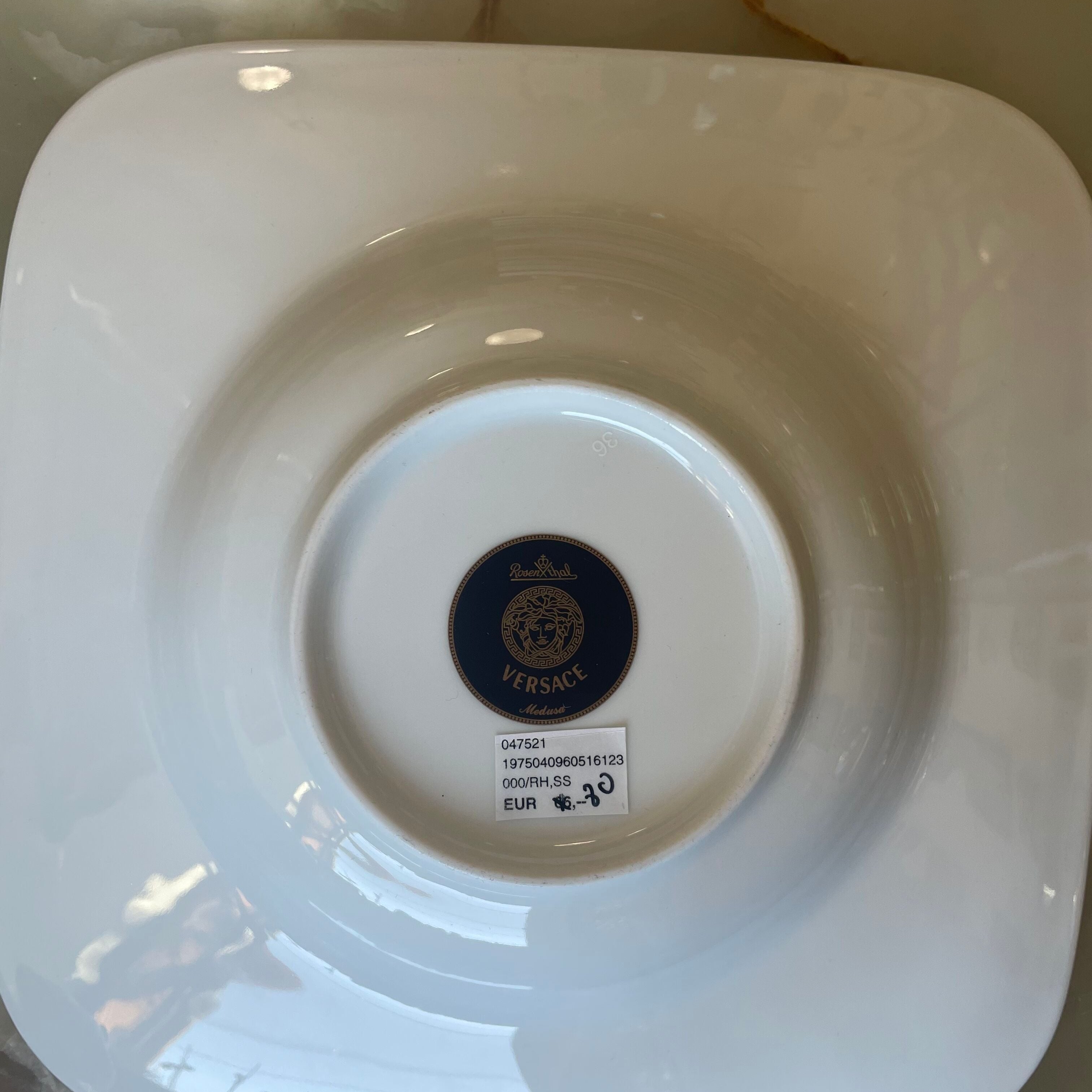 Versace by Rosenthal Medusa Square Soup Plate 16123