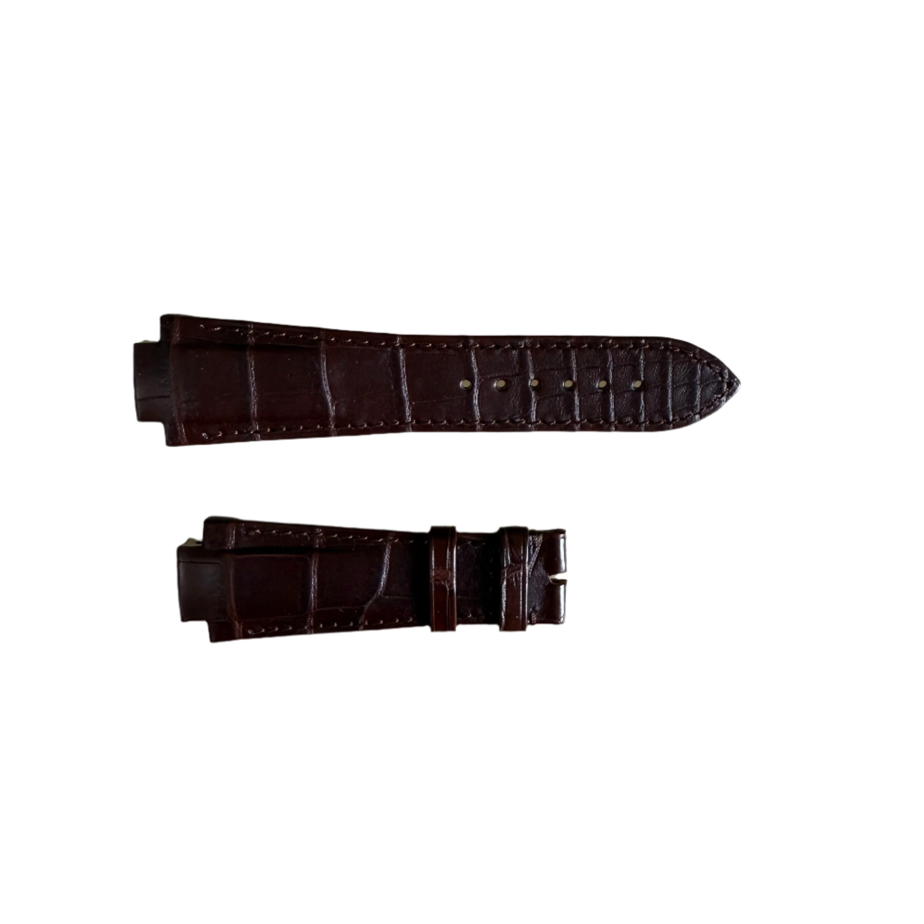 Authentic Girard Perregaux Laureato Brown Crocodile Watch Strap Band 25mm