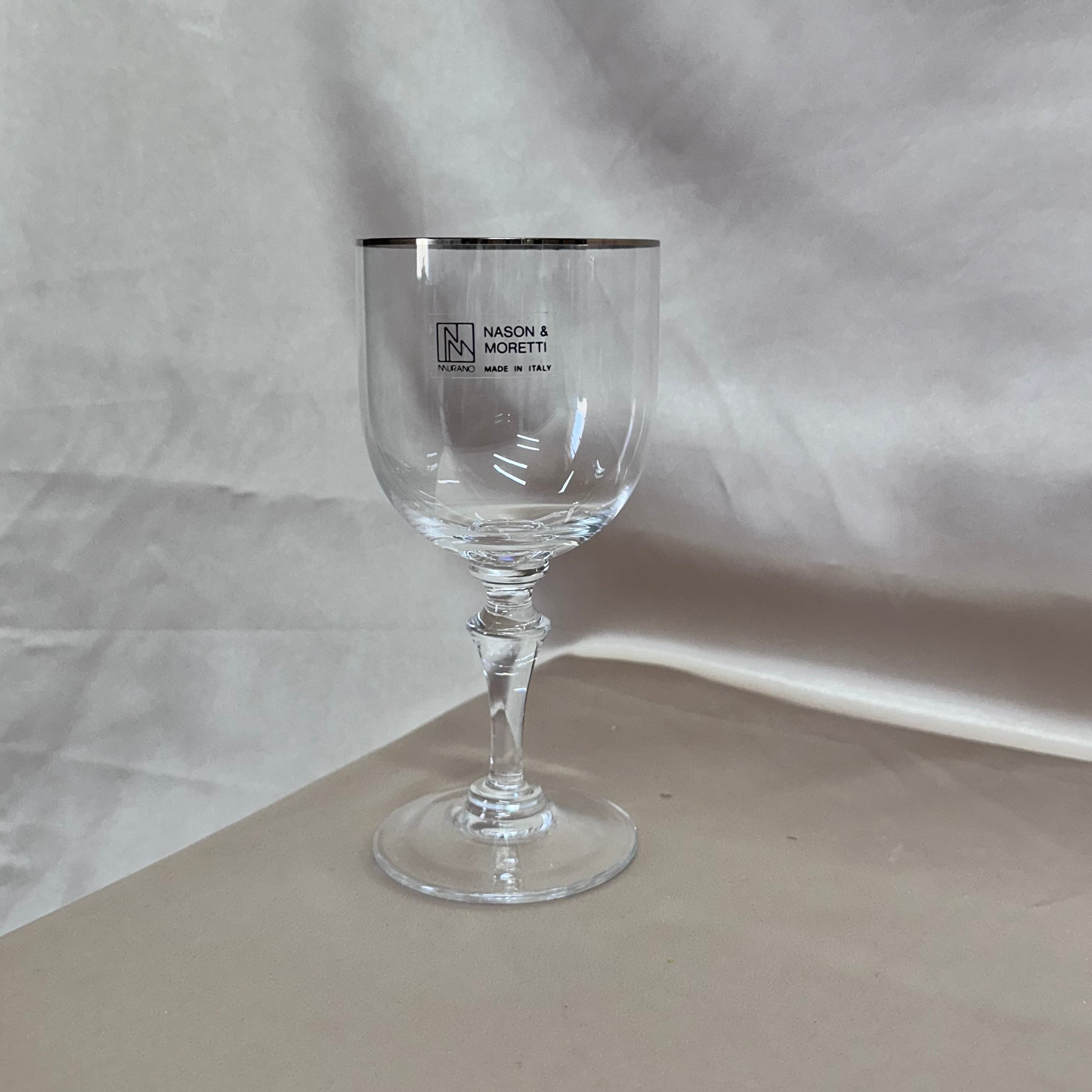 Nason & Moretti Murano Water Glass Clear Set of 6