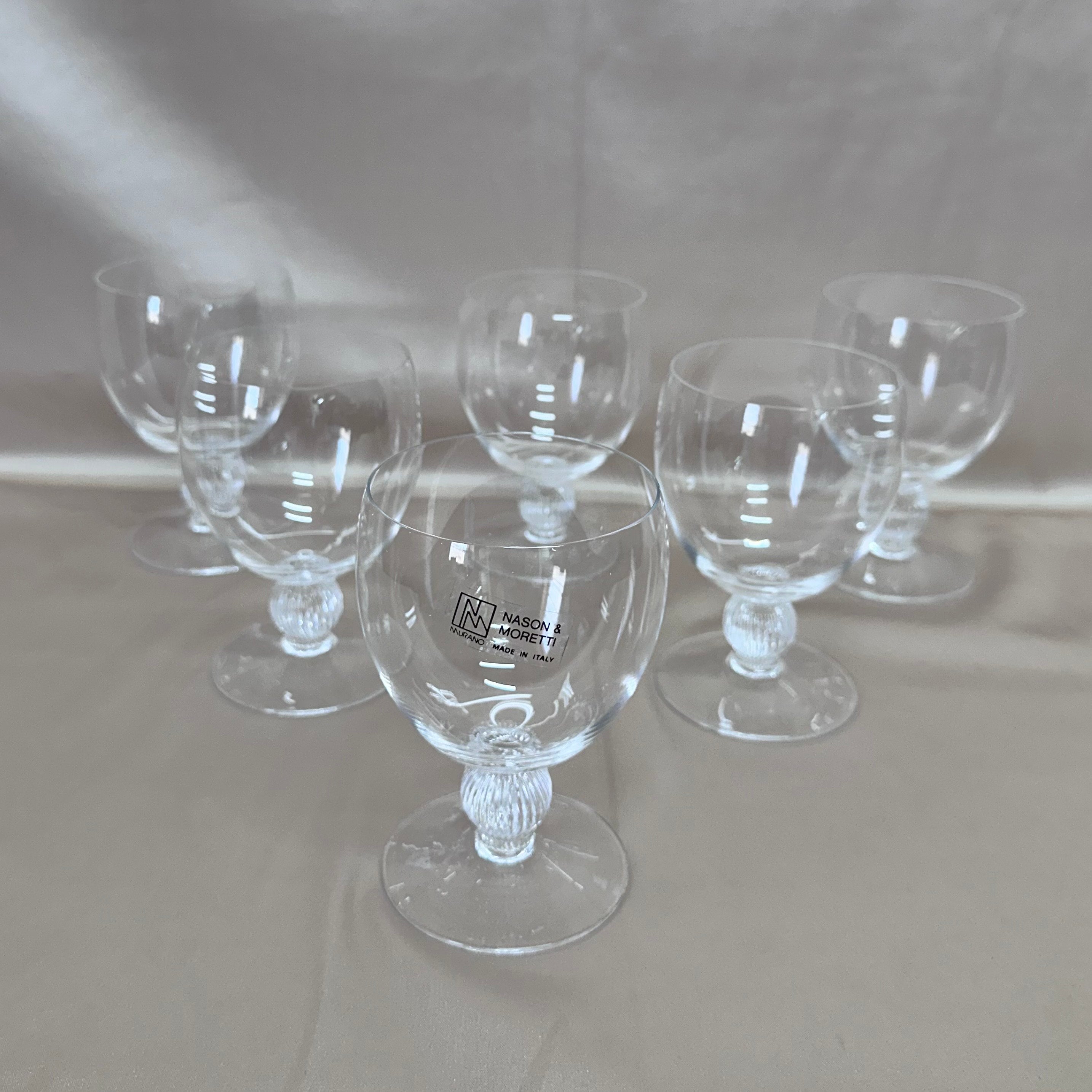 Nason & Moretti Murano 5" Wine Glass Set of 6 88/4