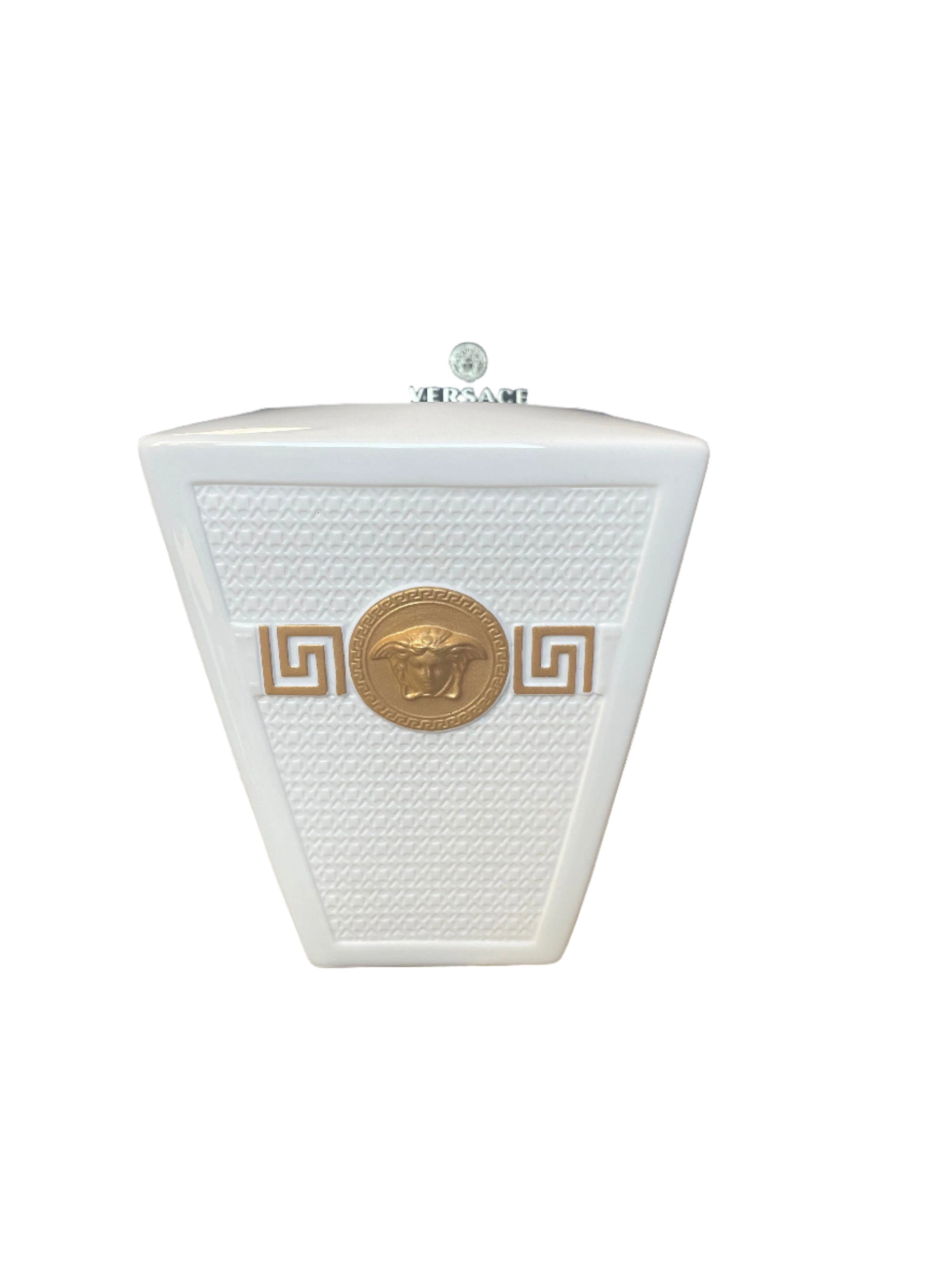 Versace by Rosenthal Signature White Gold Vase 26015