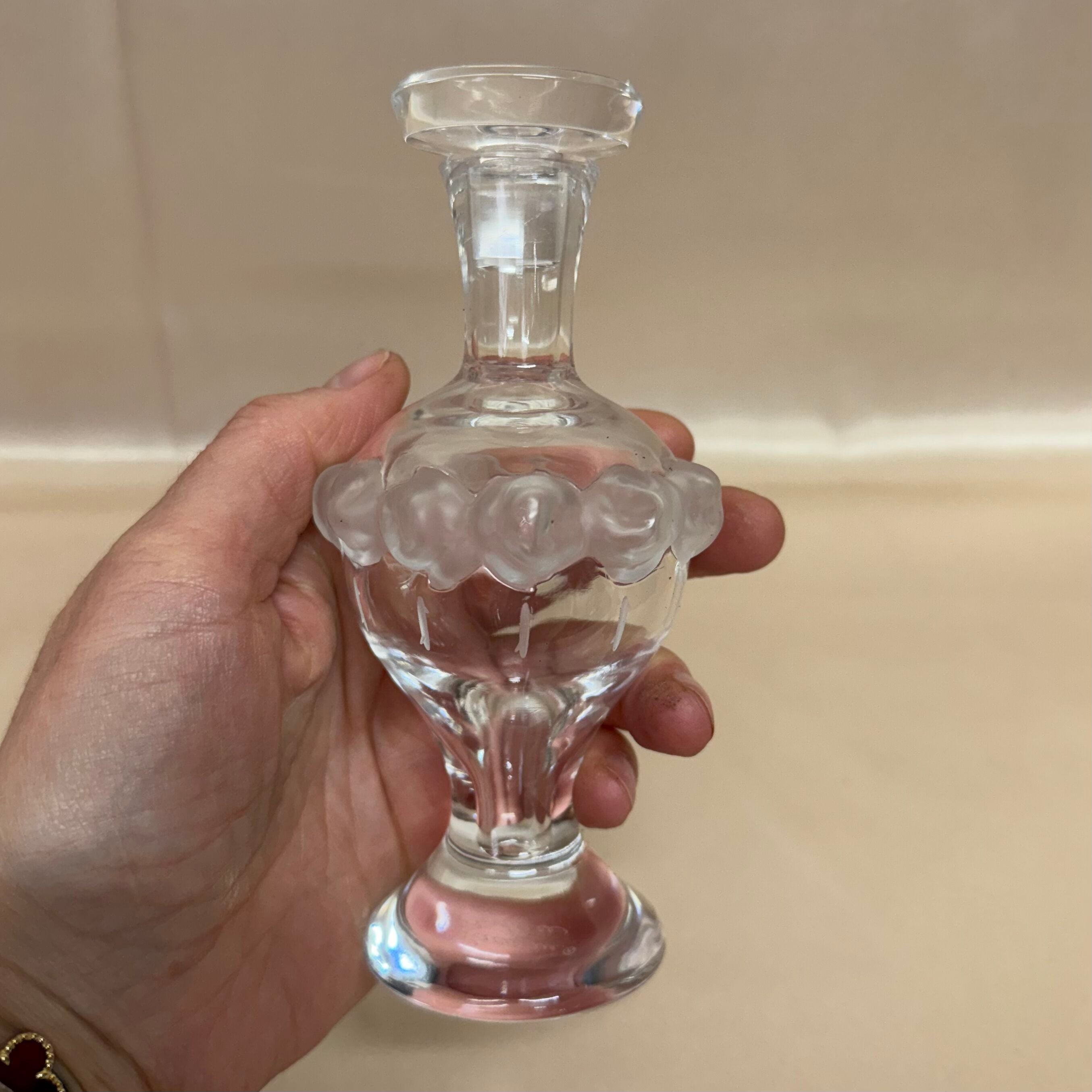 Lalique Crystal Perfume Bottle
